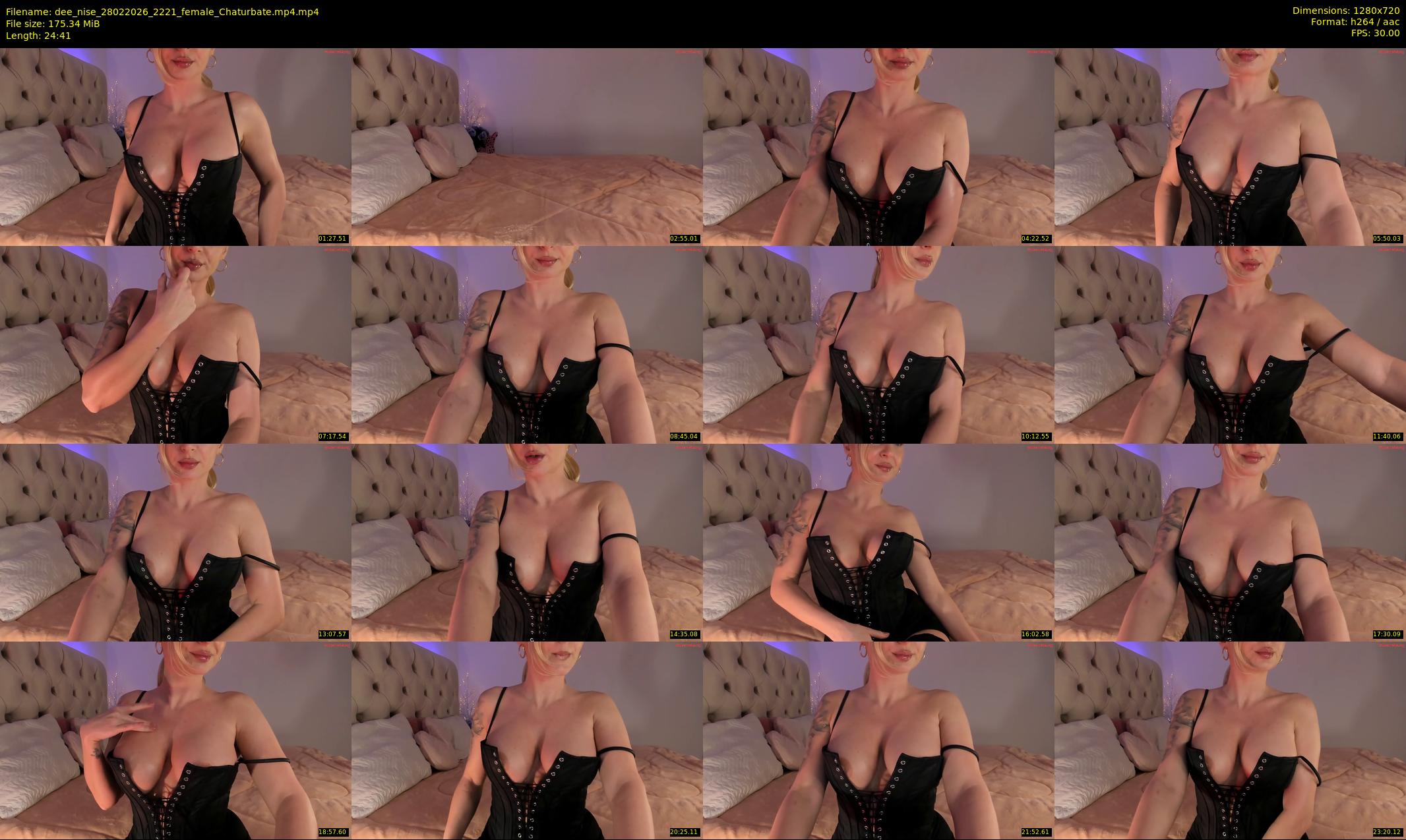 dee_nise — 25 minute Chaturbate female cam show recording, 720p, Feb 28, 2026