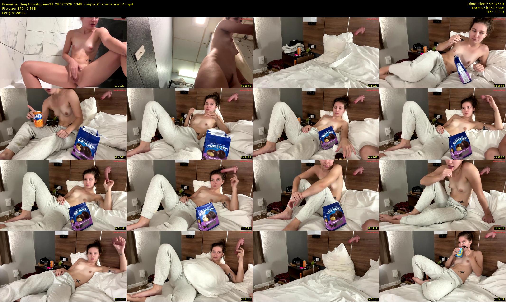 deepthroatqueen33 — 29 minute Chaturbate female cam show recording, 480p, Feb 28, 2026