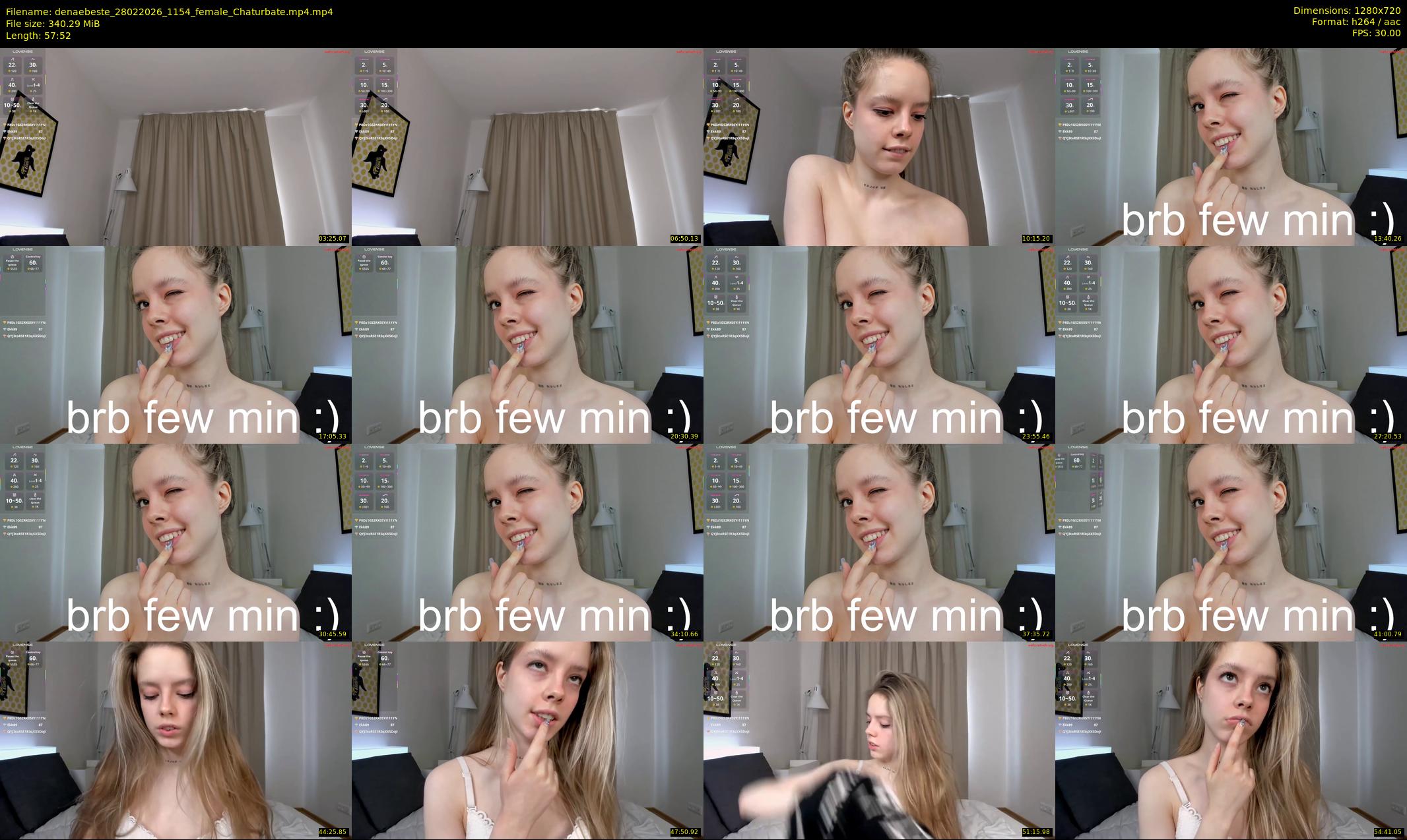 denaebeste — 58 minute Chaturbate female cam show recording, 720p, Feb 28, 2026