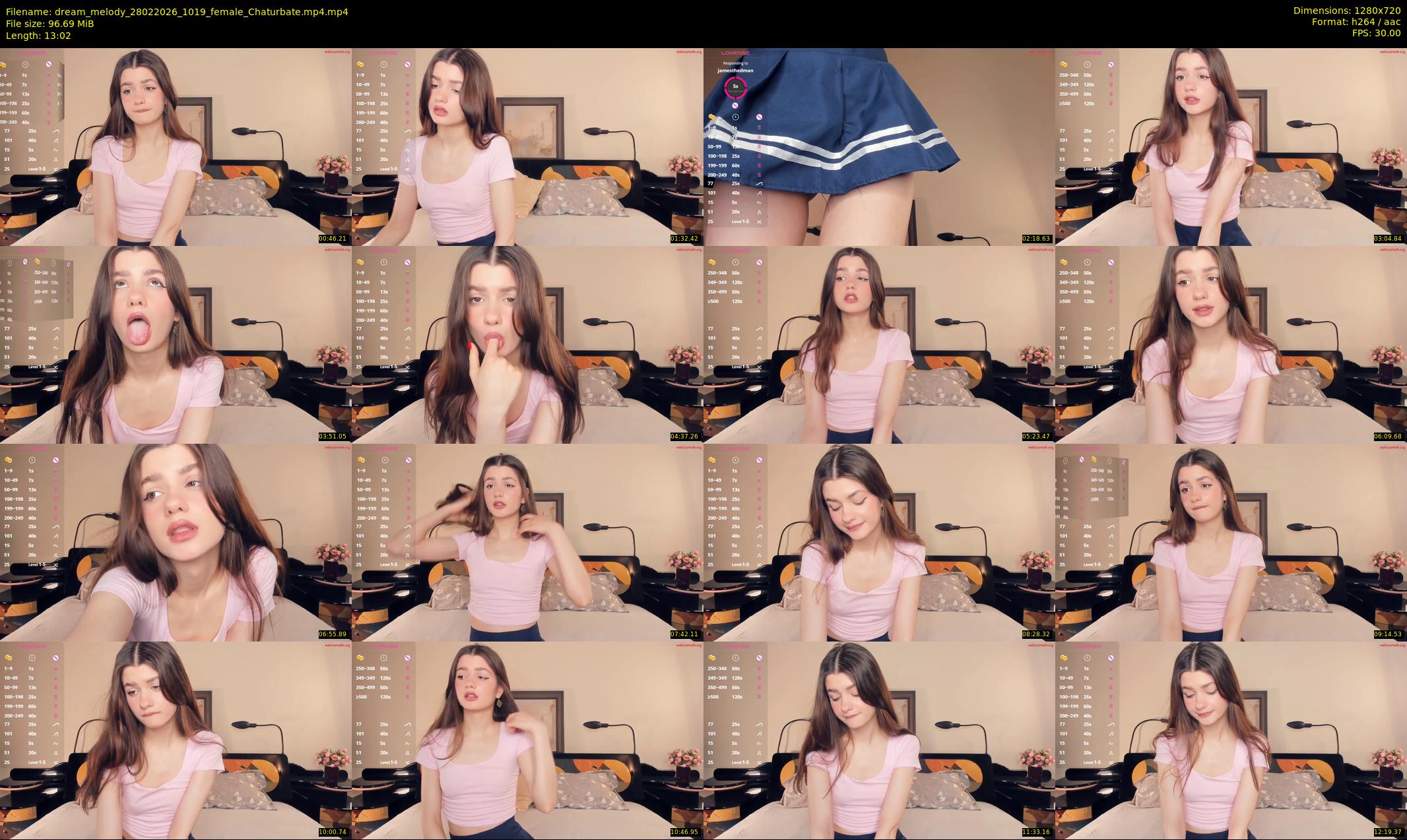 dream_melody — 14 minute Chaturbate female cam show recording, 720p, Feb 28, 2026