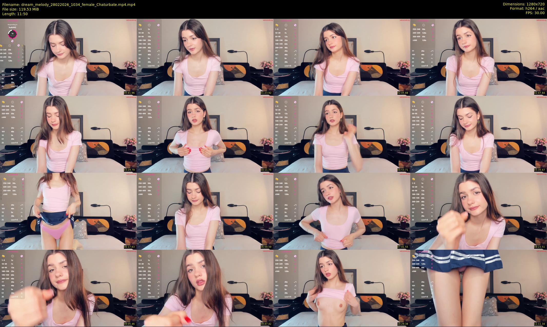 dream_melody — 12 minute Chaturbate female cam show recording, 720p, Feb 28, 2026
