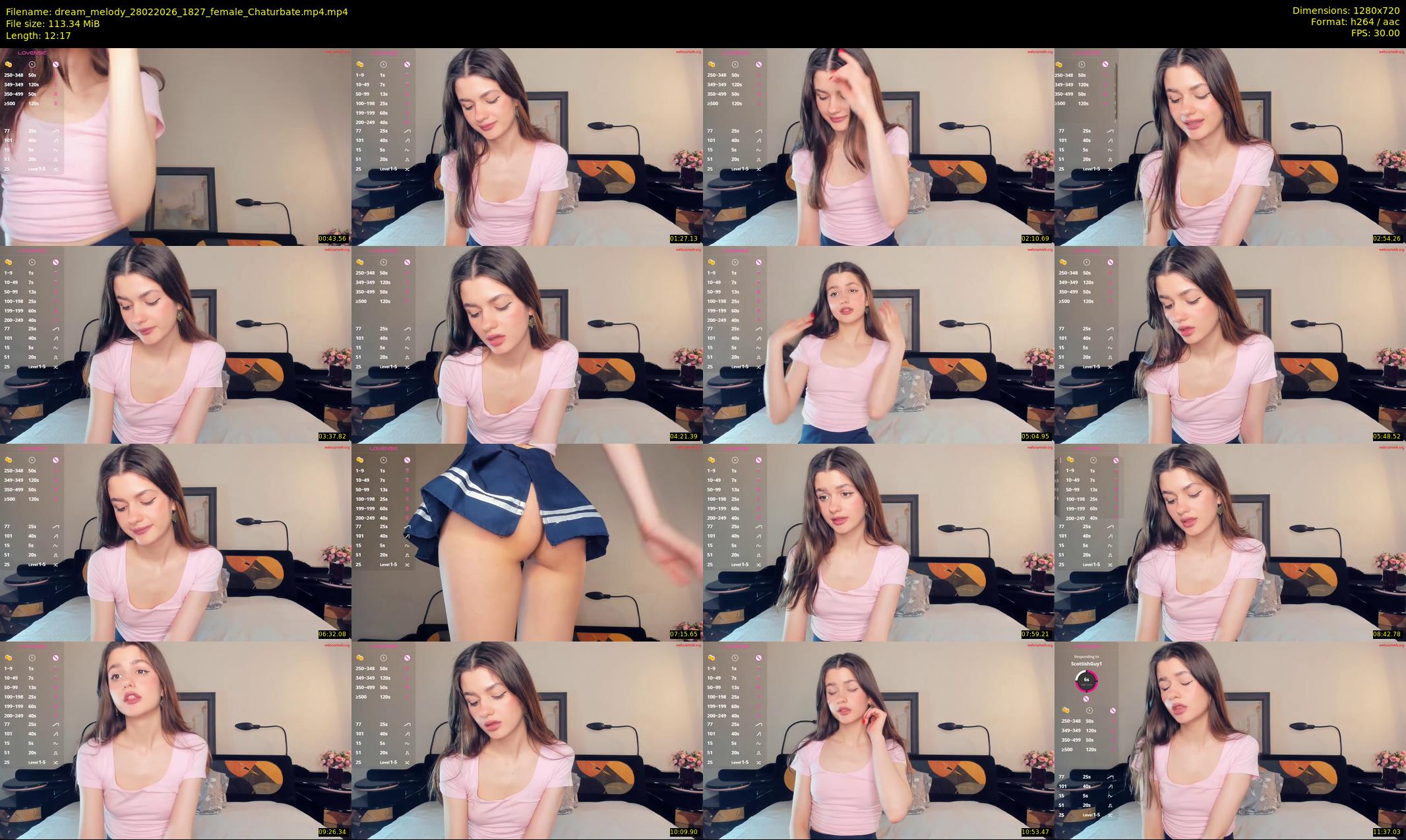 dream_melody — 13 minute Chaturbate female cam show recording, 720p, Feb 28, 2026