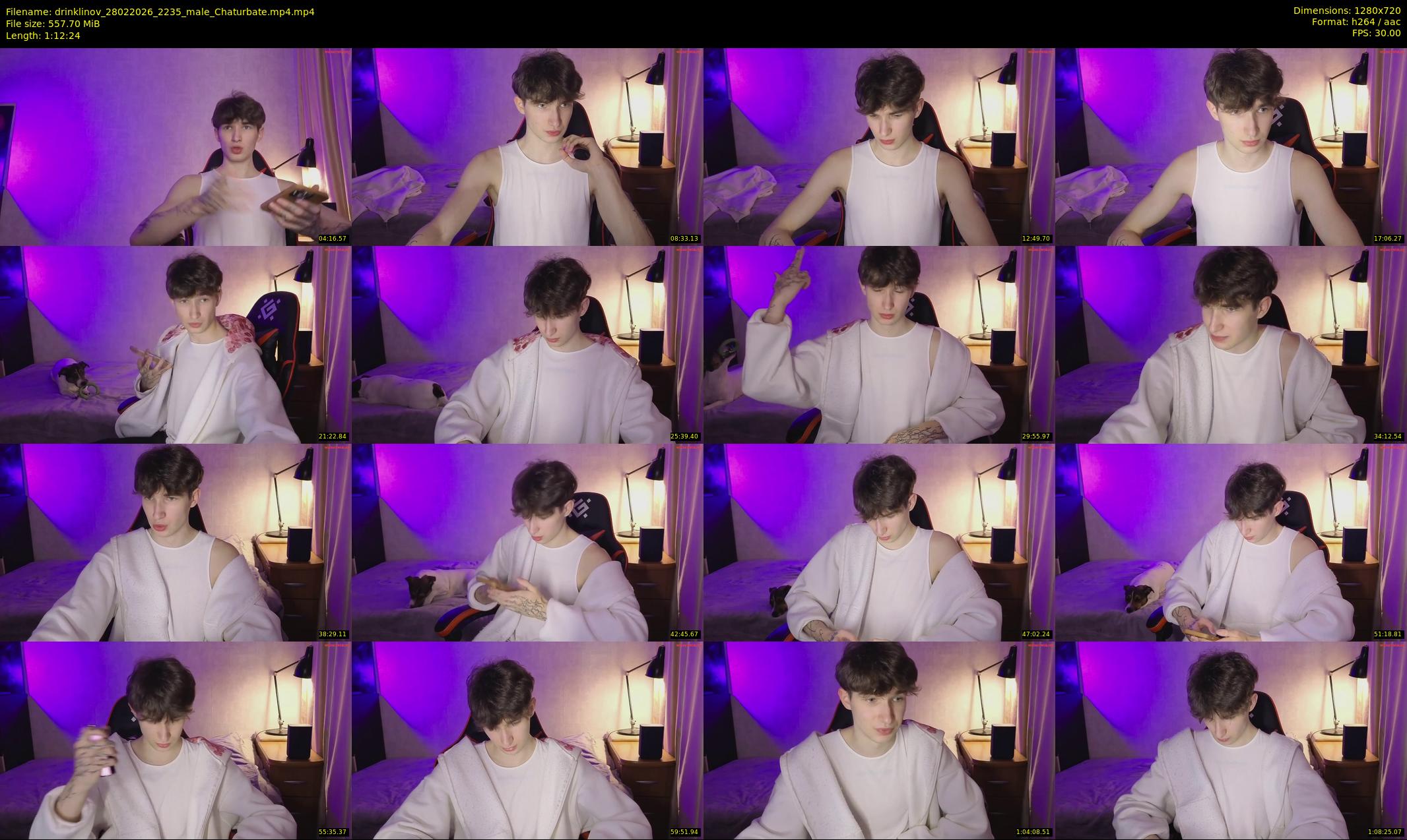 drinklinov — 73 minute Chaturbate male cam show recording, 720p, Feb 28, 2026