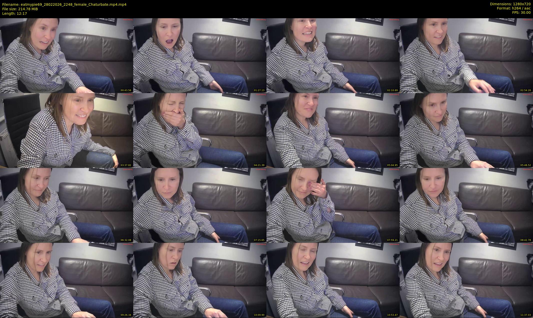 eatmypie69 — 13 minute Chaturbate female cam show recording, 720p, Feb 28, 2026