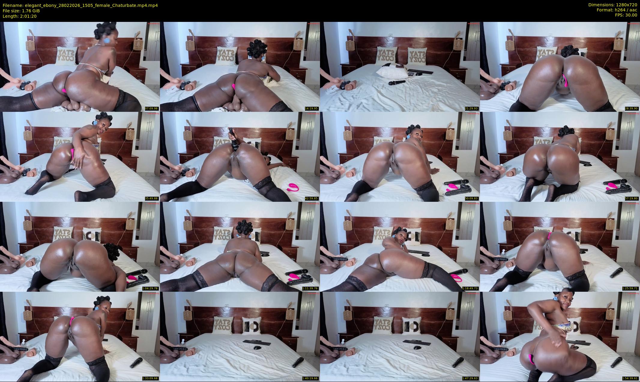 elegant_ebony — 122 minute Chaturbate female cam show recording, 720p, Feb 28, 2026