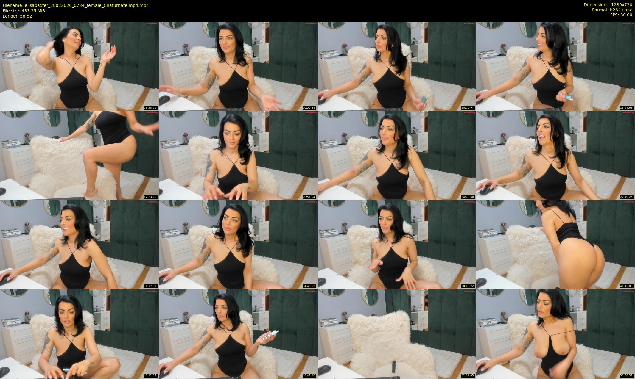 elisabaxter — 59 minute Chaturbate female cam show recording, 720p, Feb 28, 2026