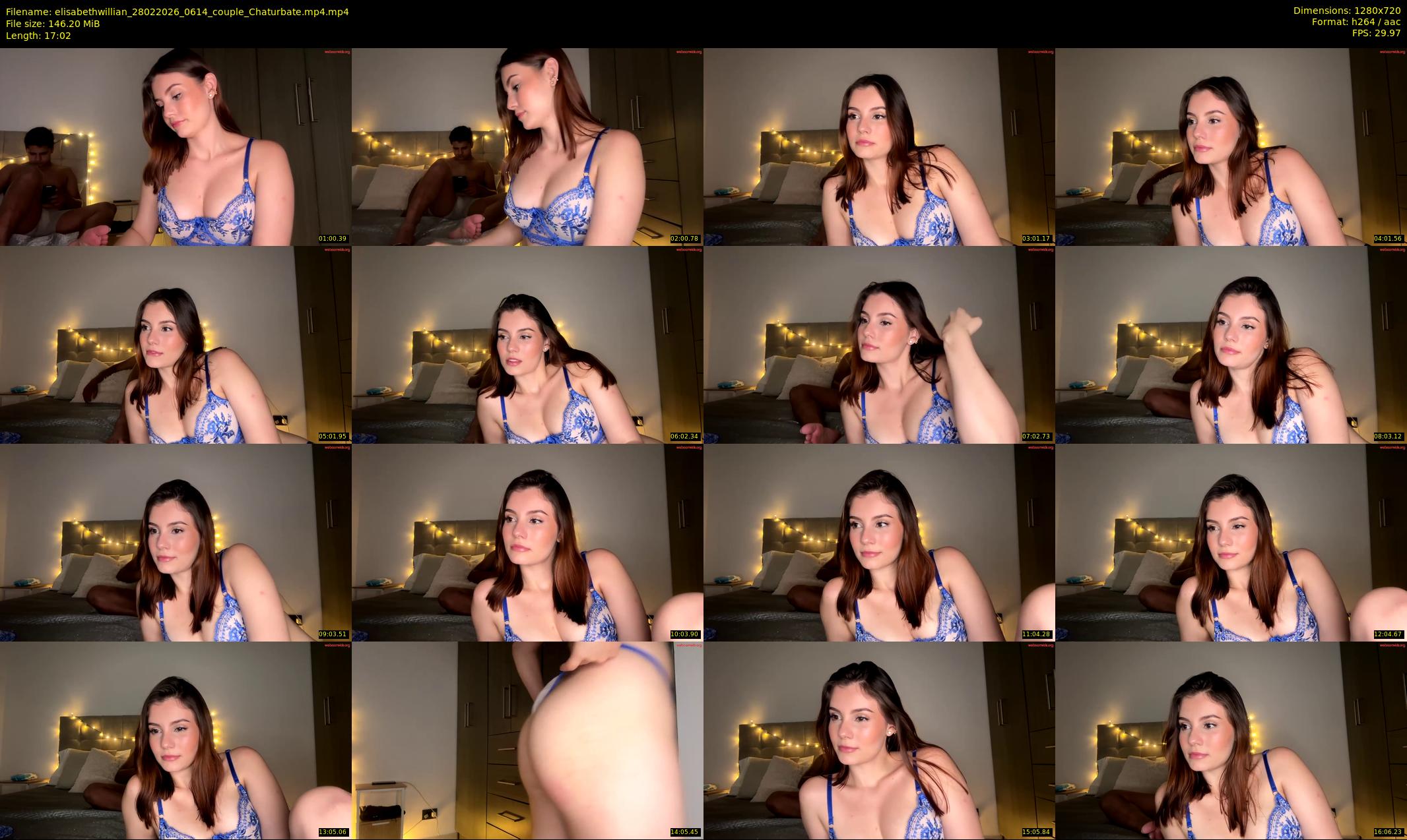 elisabethwillian — 18 minute Chaturbate couple cam show recording, 720p, Feb 28, 2026