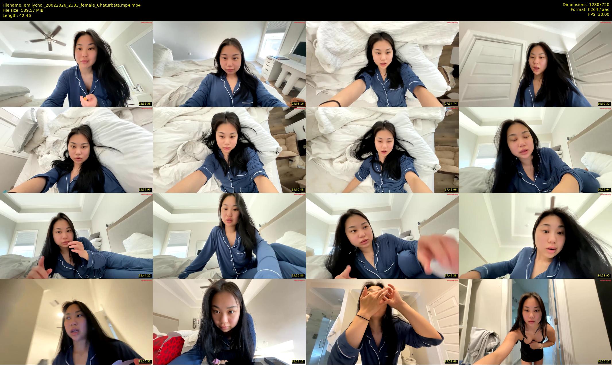 emilychoi — 43 minute Chaturbate female cam show recording, 720p, Feb 28, 2026