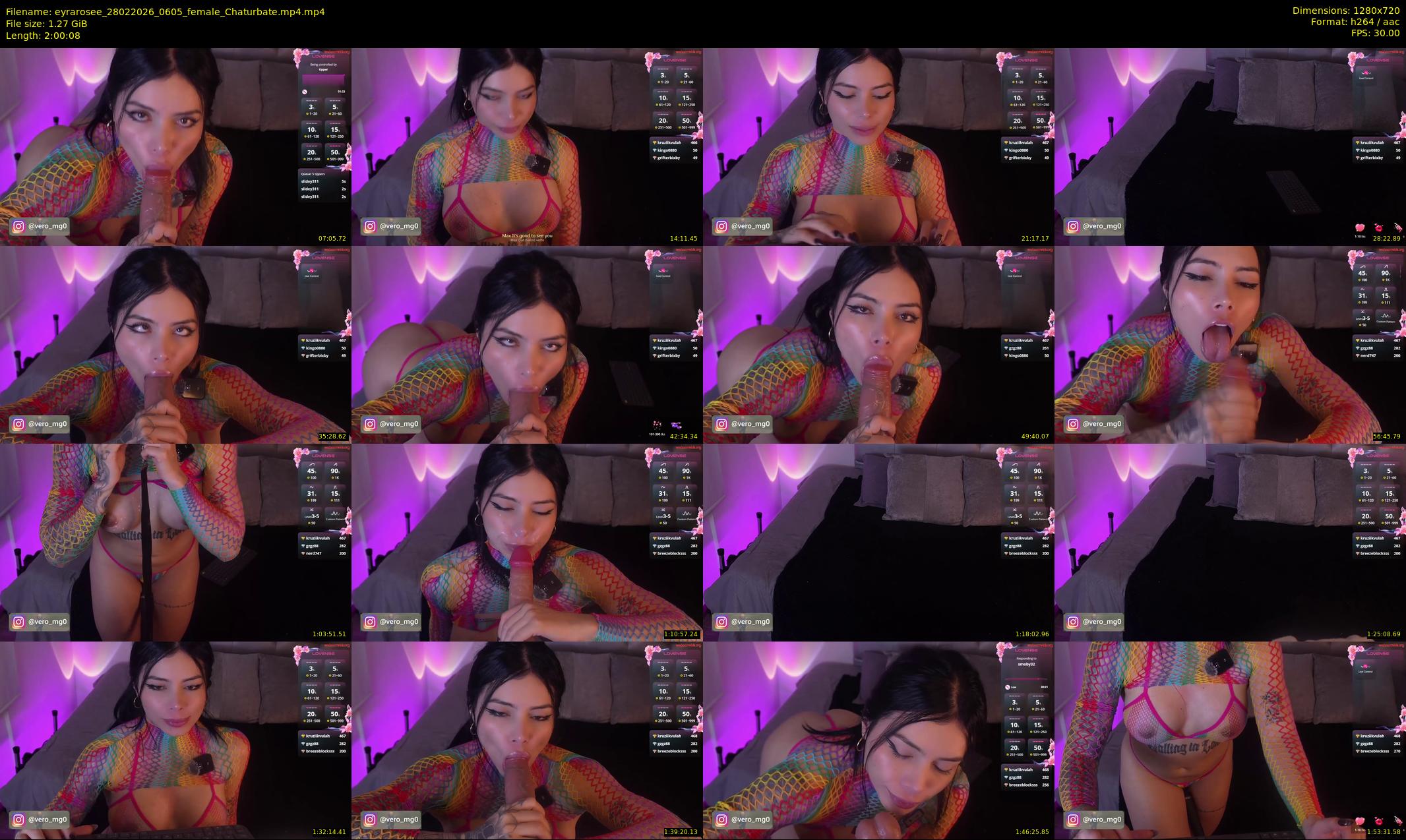 eyrarosee — 121 minute Chaturbate female cam show recording, 720p, Feb 28, 2026