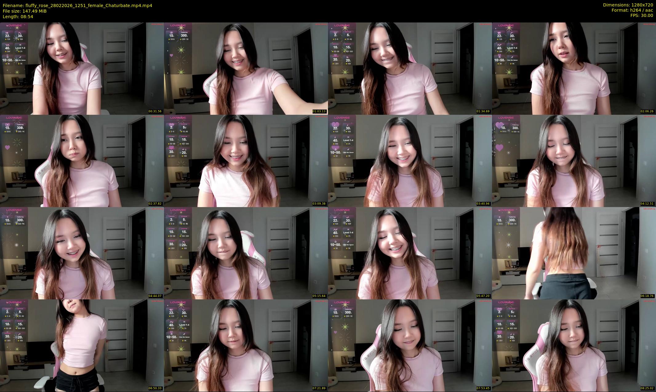 fluffy_rose — 9 minute Chaturbate female cam show recording, 720p, Feb 28, 2026