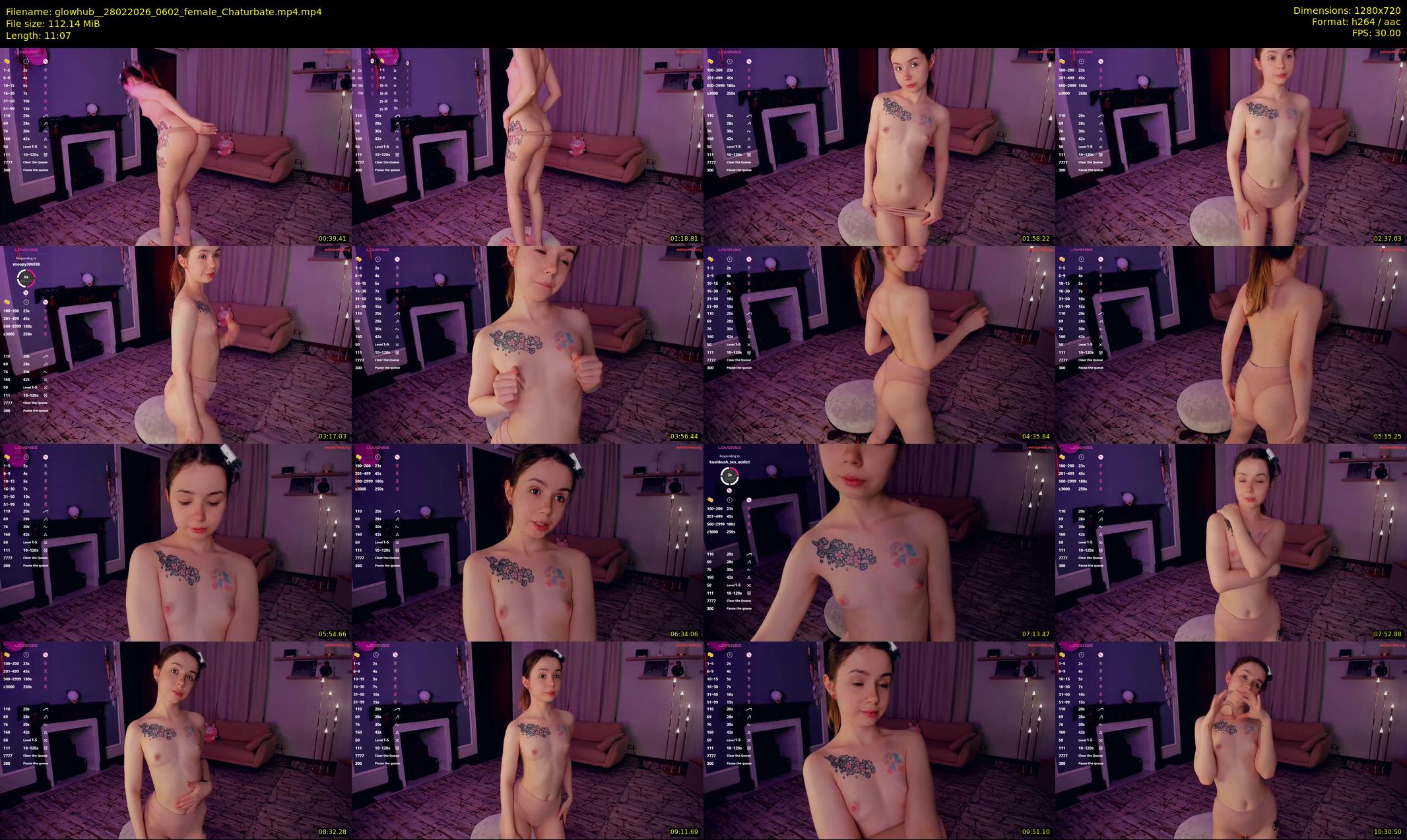 glowhub_ — 12 minute Chaturbate female cam show recording, 720p, Feb 28, 2026