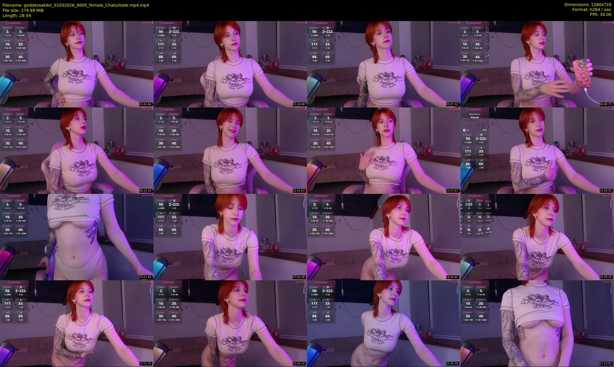 goddessakiko — 29 minute Chaturbate female cam show recording, 720p, Mar 1, 2026