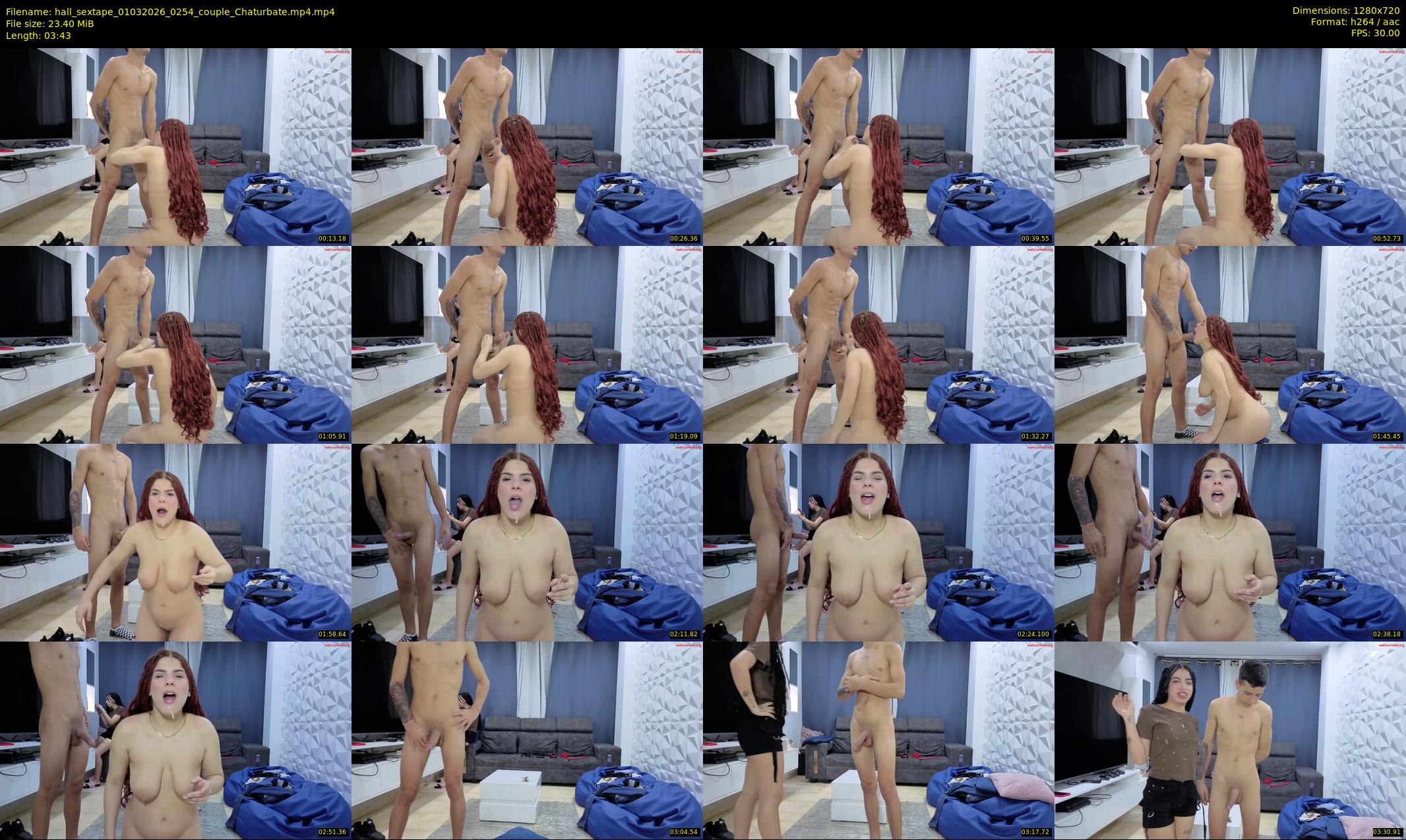 hall_sextape — 4 minute Chaturbate couple cam show recording, 720p, Mar 1, 2026