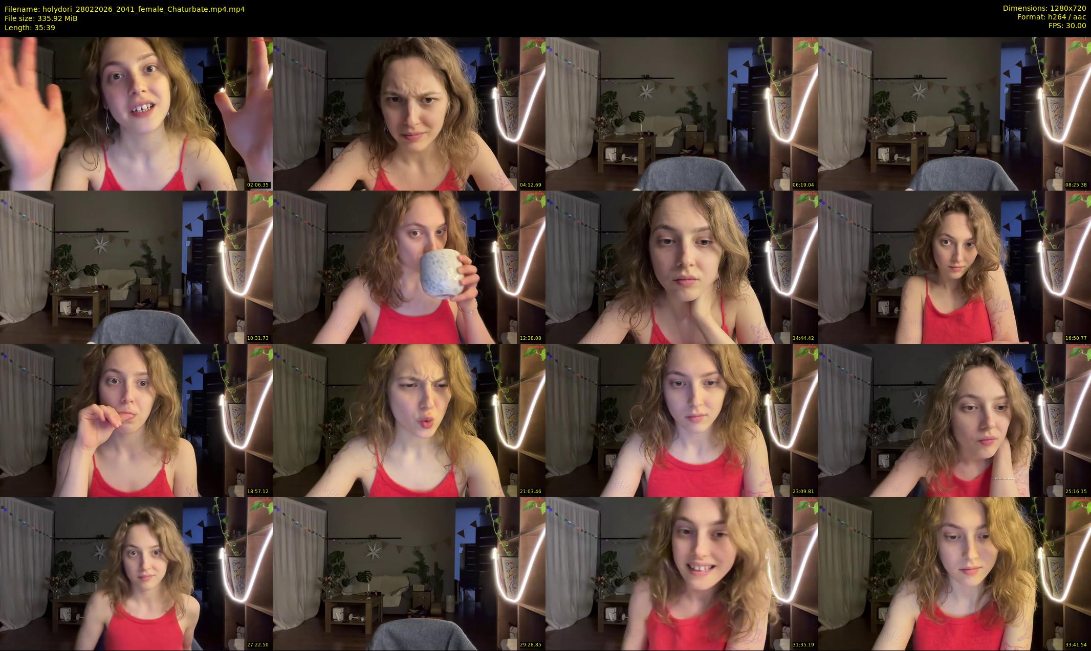 holydori — 36 minute Chaturbate female cam show recording, 720p, Feb 28, 2026