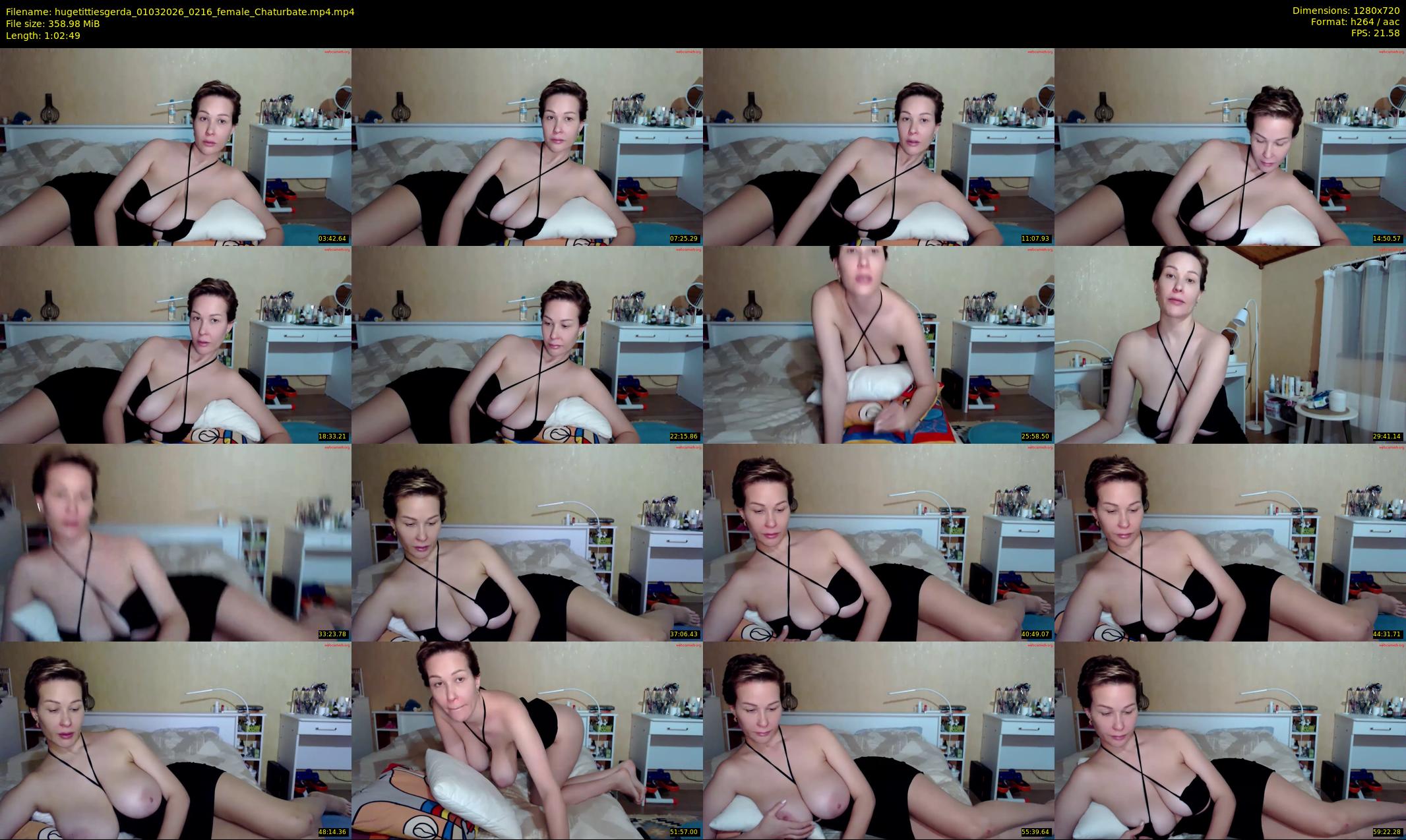 hugetittiesgerda — 63 minute Chaturbate female cam show recording, 720p, Mar 1, 2026