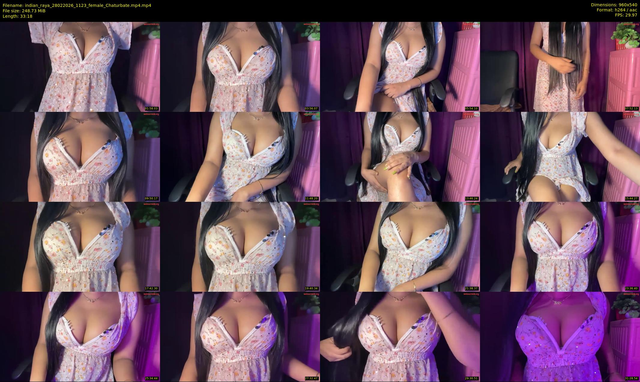 indian_raya — 34 minute Chaturbate female cam show recording, 480p, Feb 28, 2026