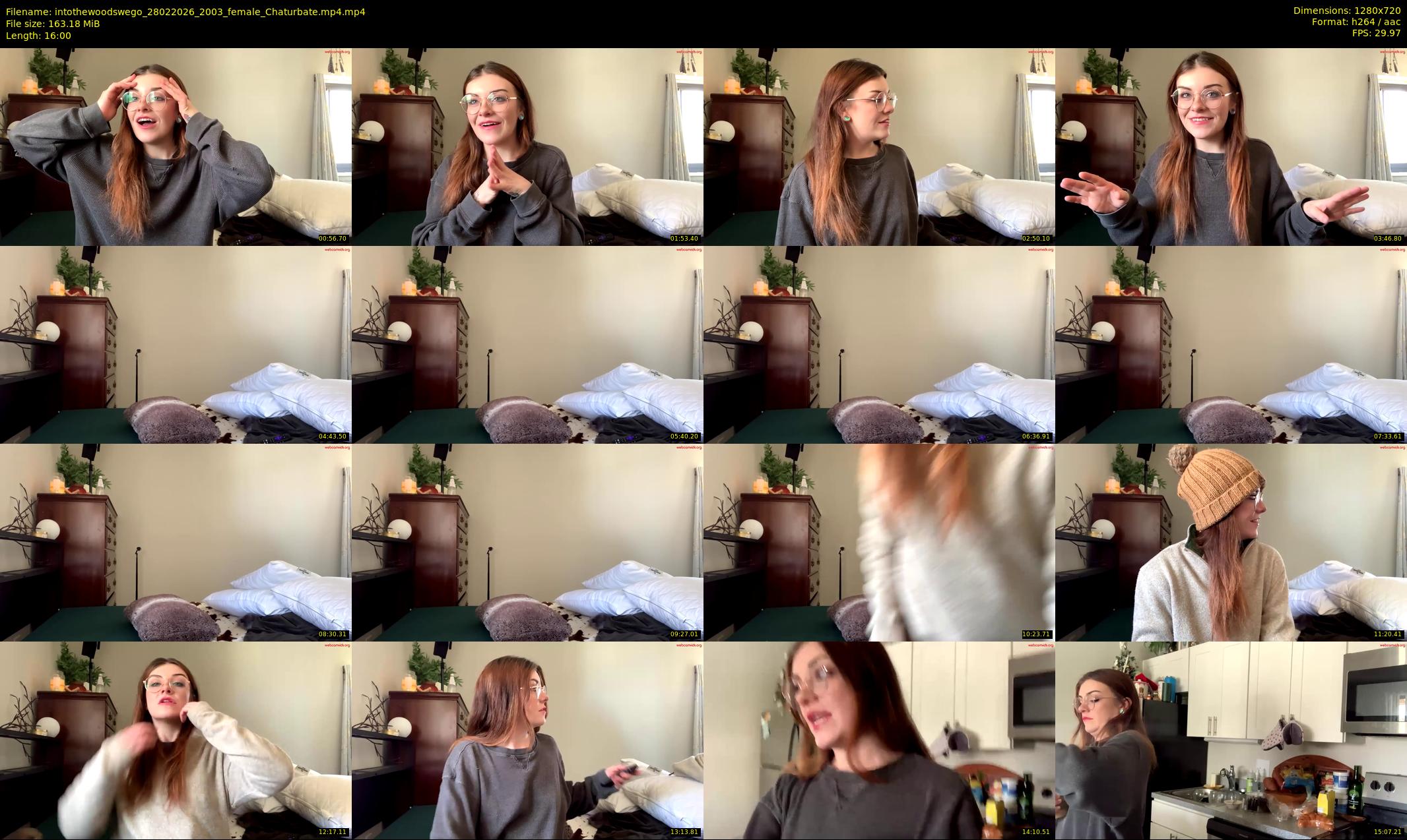 intothewoodswego — 16 minute Chaturbate female cam show recording, 720p, Feb 28, 2026