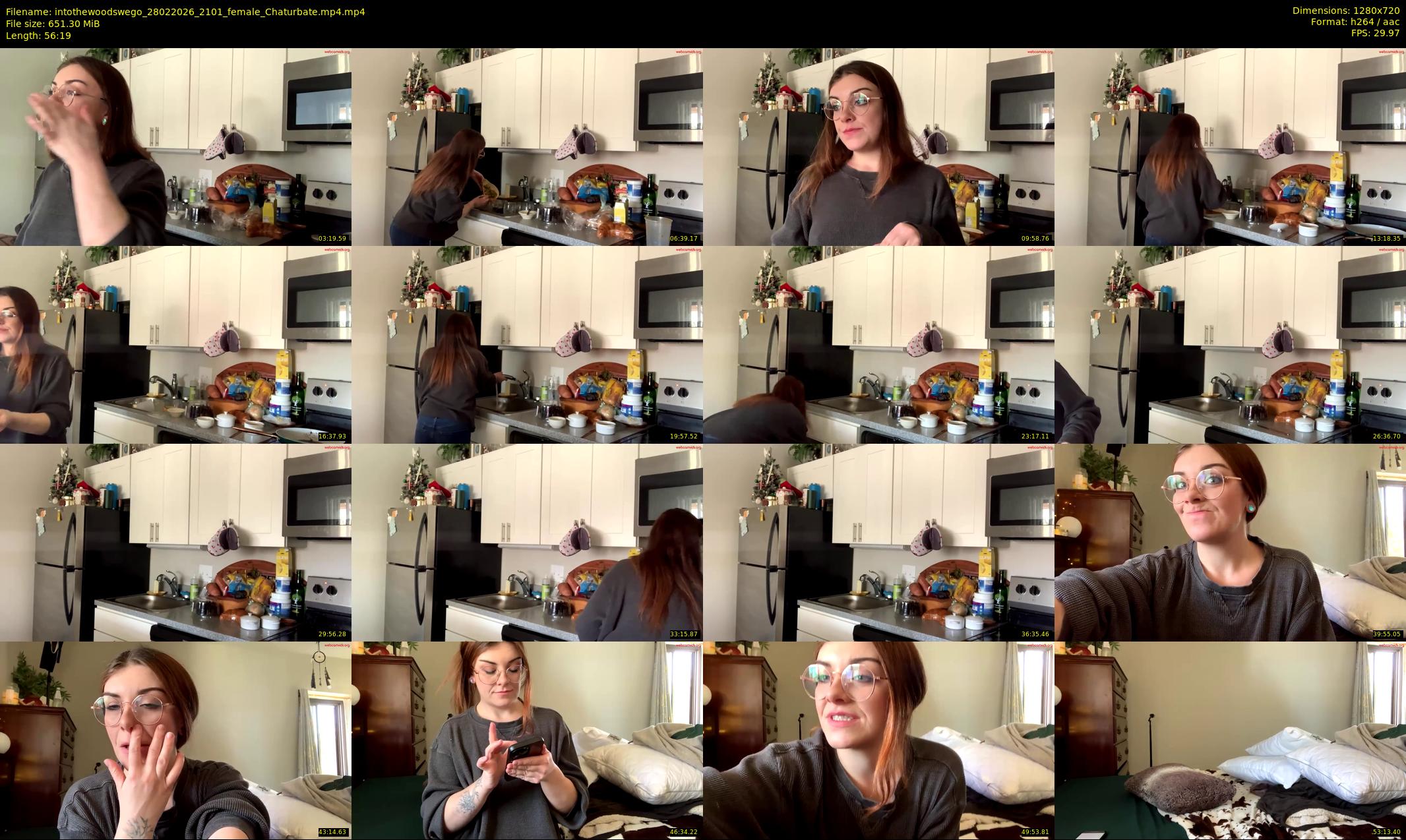 intothewoodswego — 57 minute Chaturbate female cam show recording, 720p, Feb 28, 2026