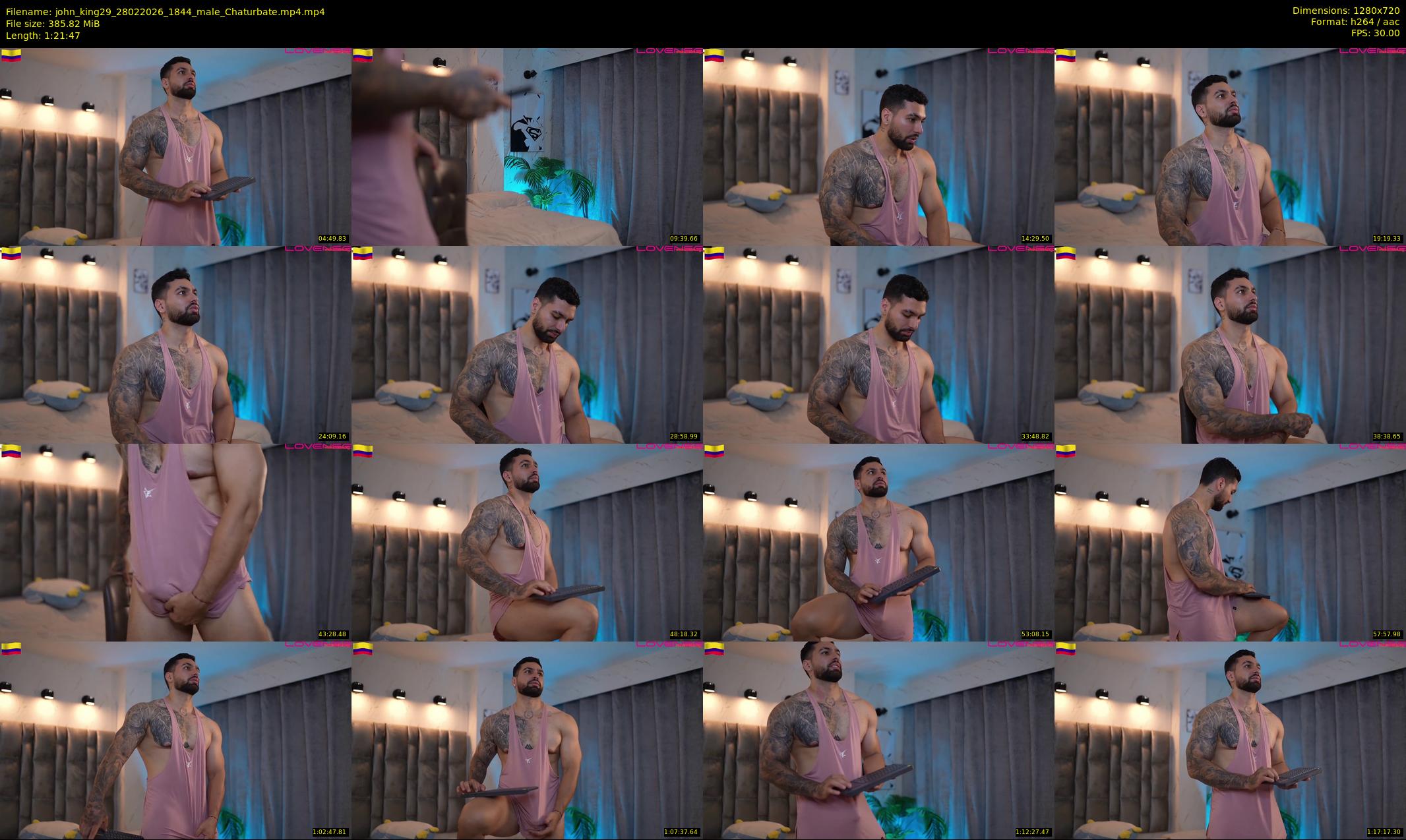 john_king29 — 82 minute Chaturbate male cam show recording, 720p, Feb 28, 2026