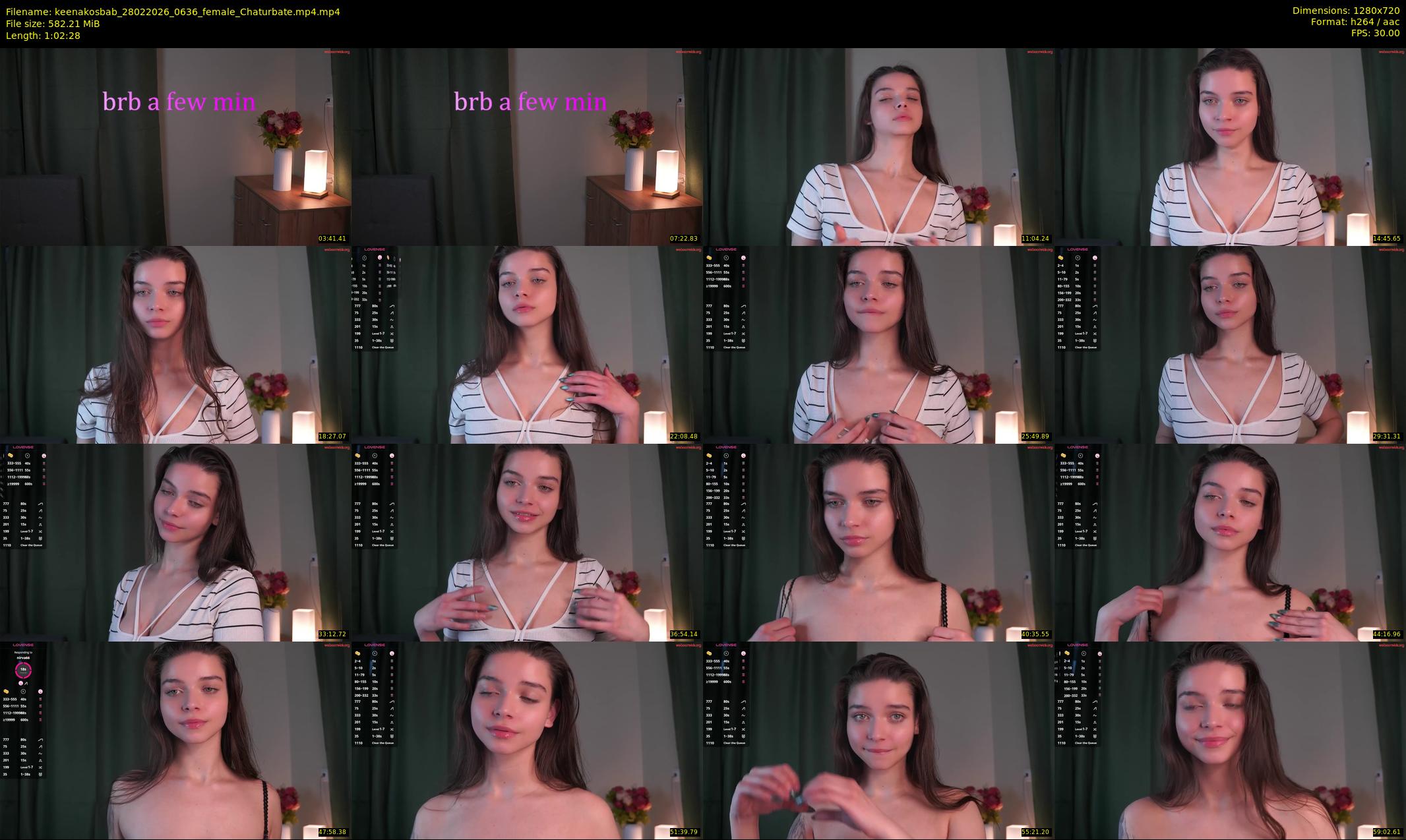 keenakosbab — 63 minute Chaturbate female cam show recording, 720p, Feb 28, 2026
