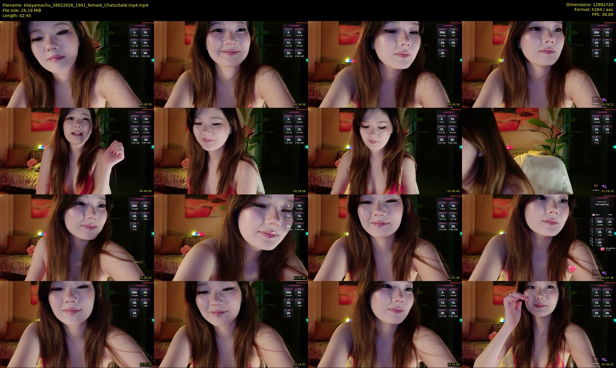 kitayamachu — 3 minute Chaturbate female cam show recording, 720p, Feb 28, 2026
