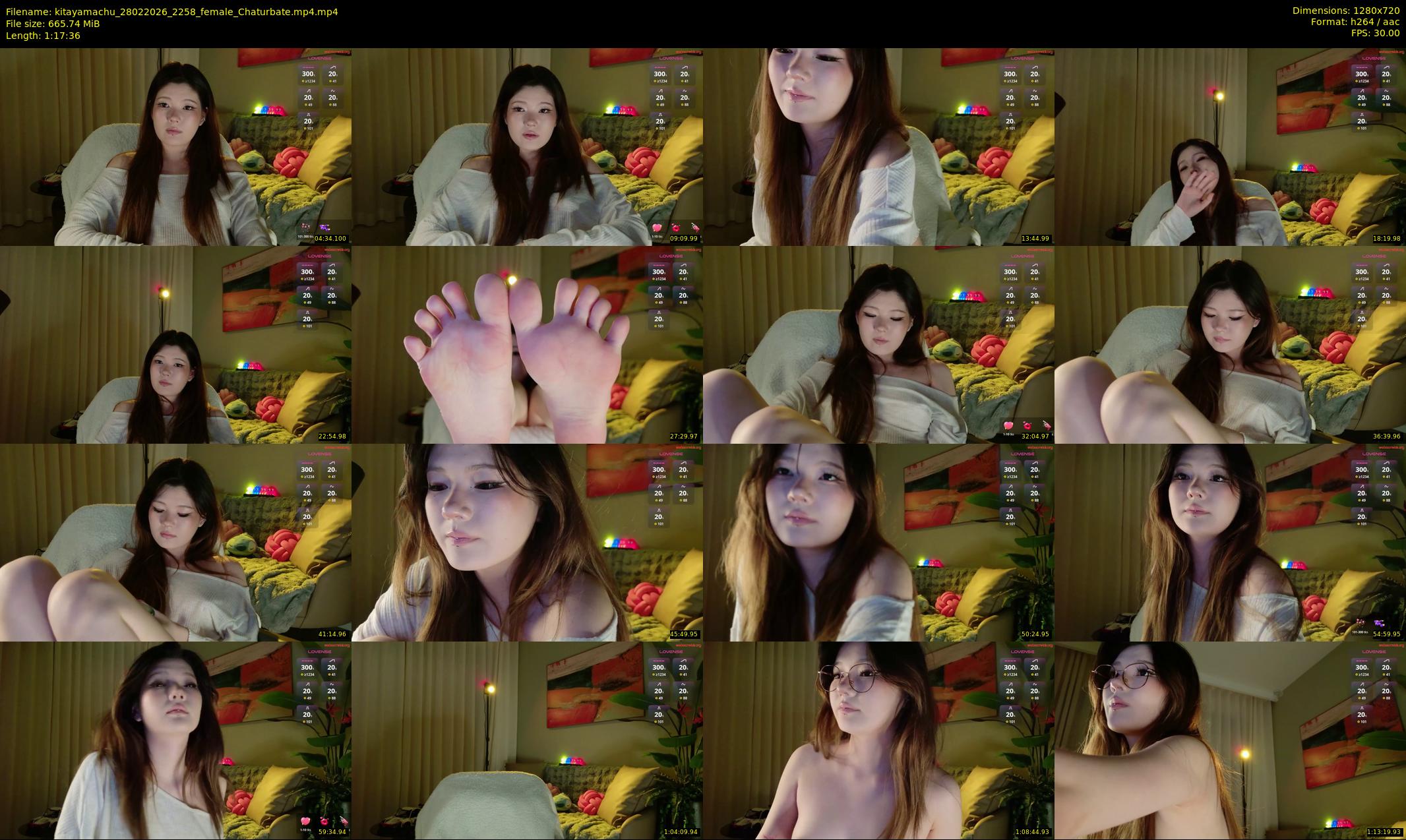 kitayamachu — 78 minute Chaturbate female cam show recording, 720p, Feb 28, 2026