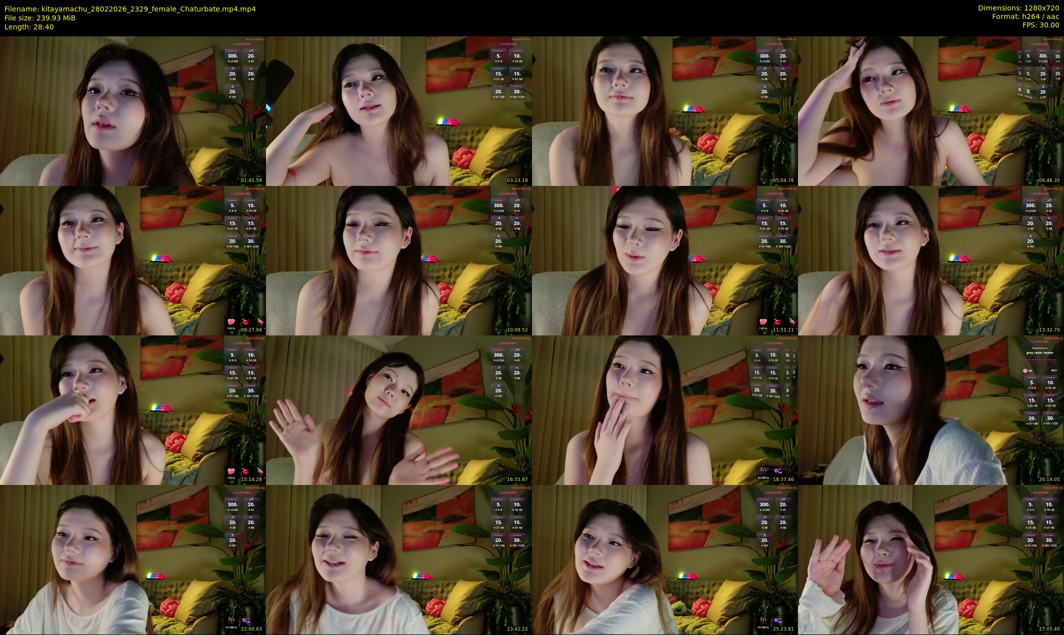 kitayamachu — 29 minute Chaturbate female cam show recording, 720p, Feb 28, 2026