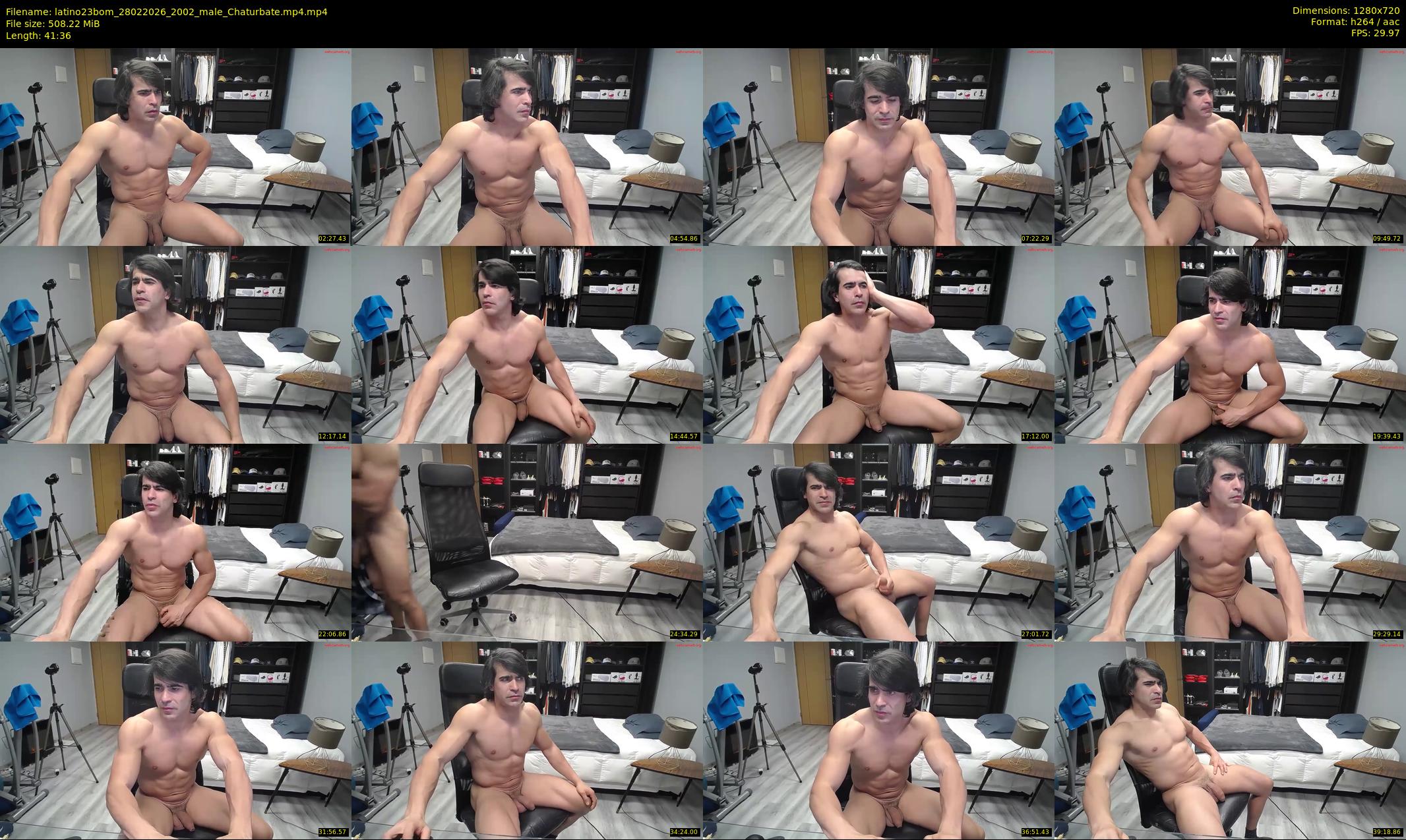 latino23bom — 42 minute Chaturbate male cam show recording, 720p, Feb 28, 2026