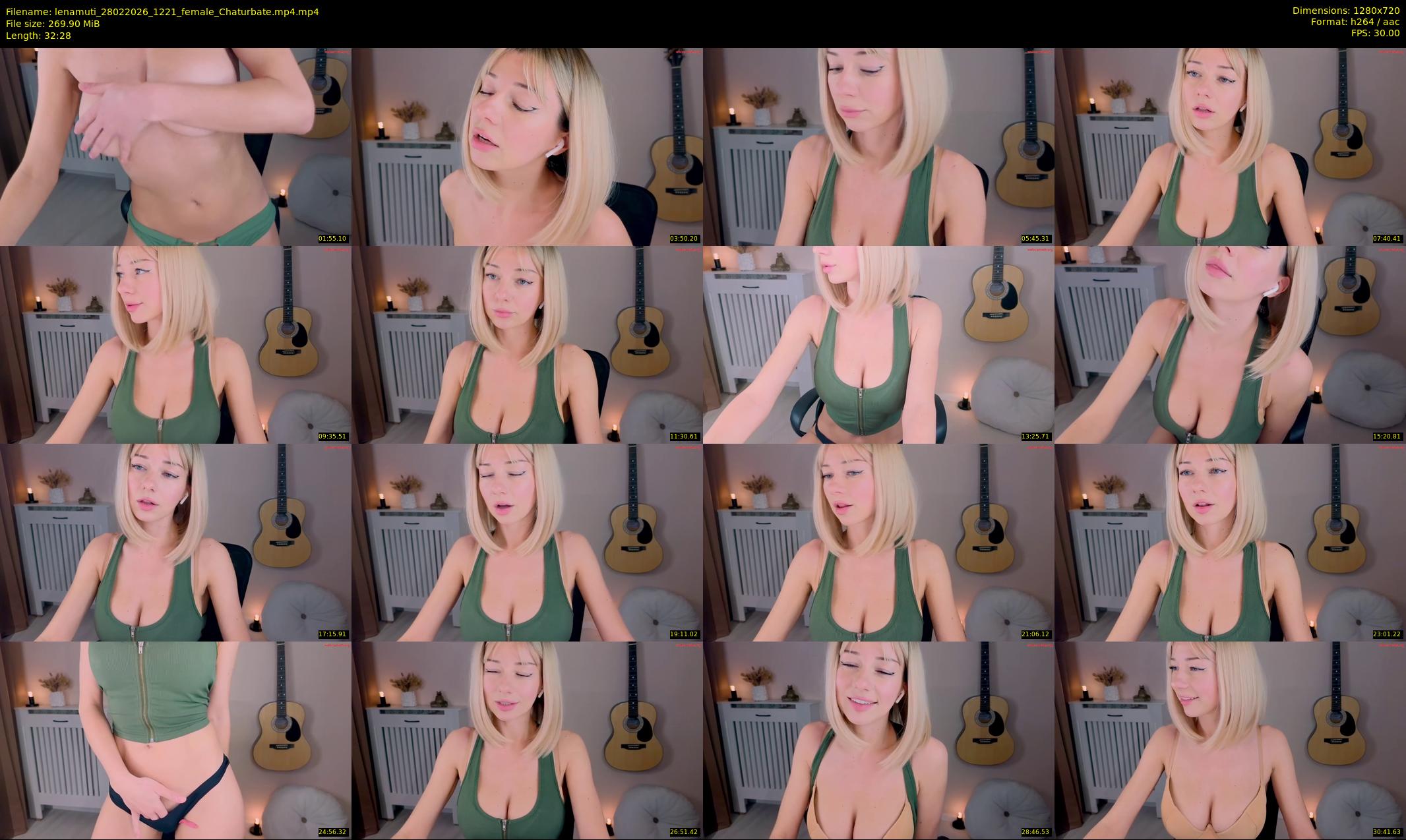 lenamuti — 33 minute Chaturbate female cam show recording, 720p, Feb 28, 2026