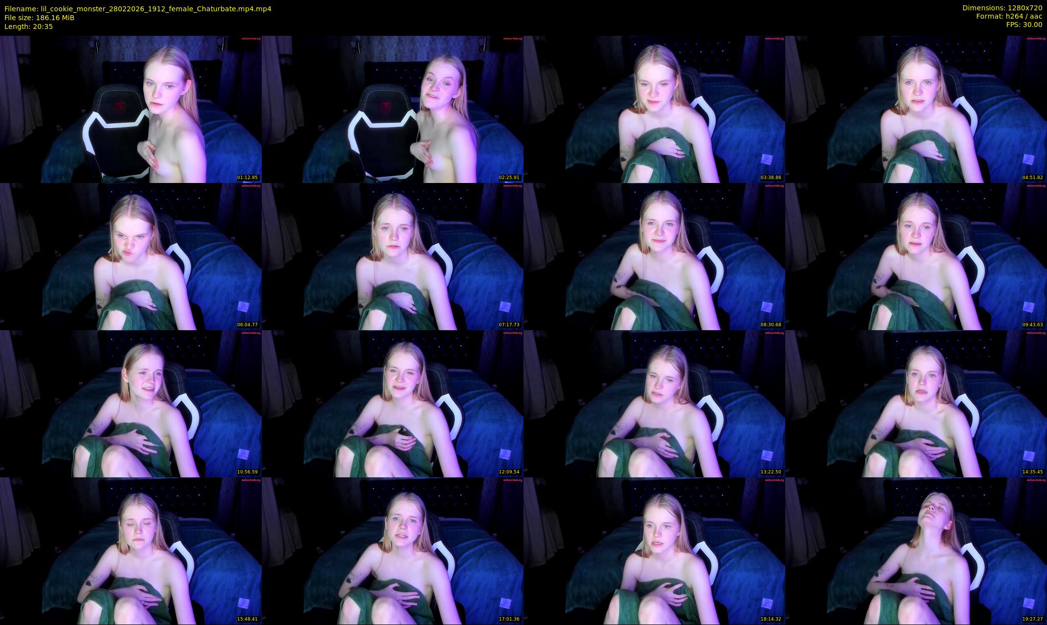 lil_cookie_monster — 21 minute Chaturbate female cam show recording, 720p, Feb 28, 2026