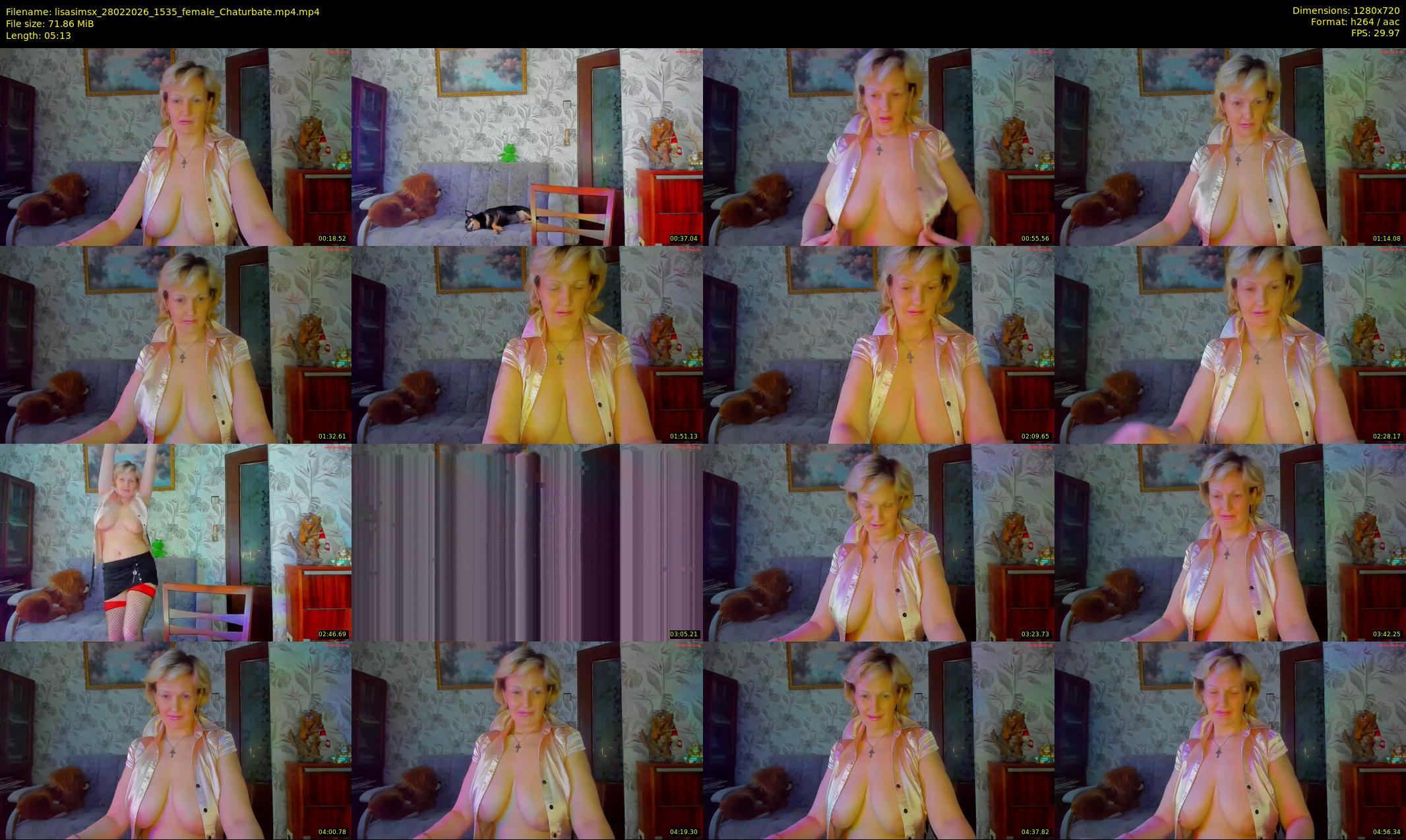 lisasimsx — 6 minute Chaturbate female cam show recording, 720p, Feb 28, 2026
