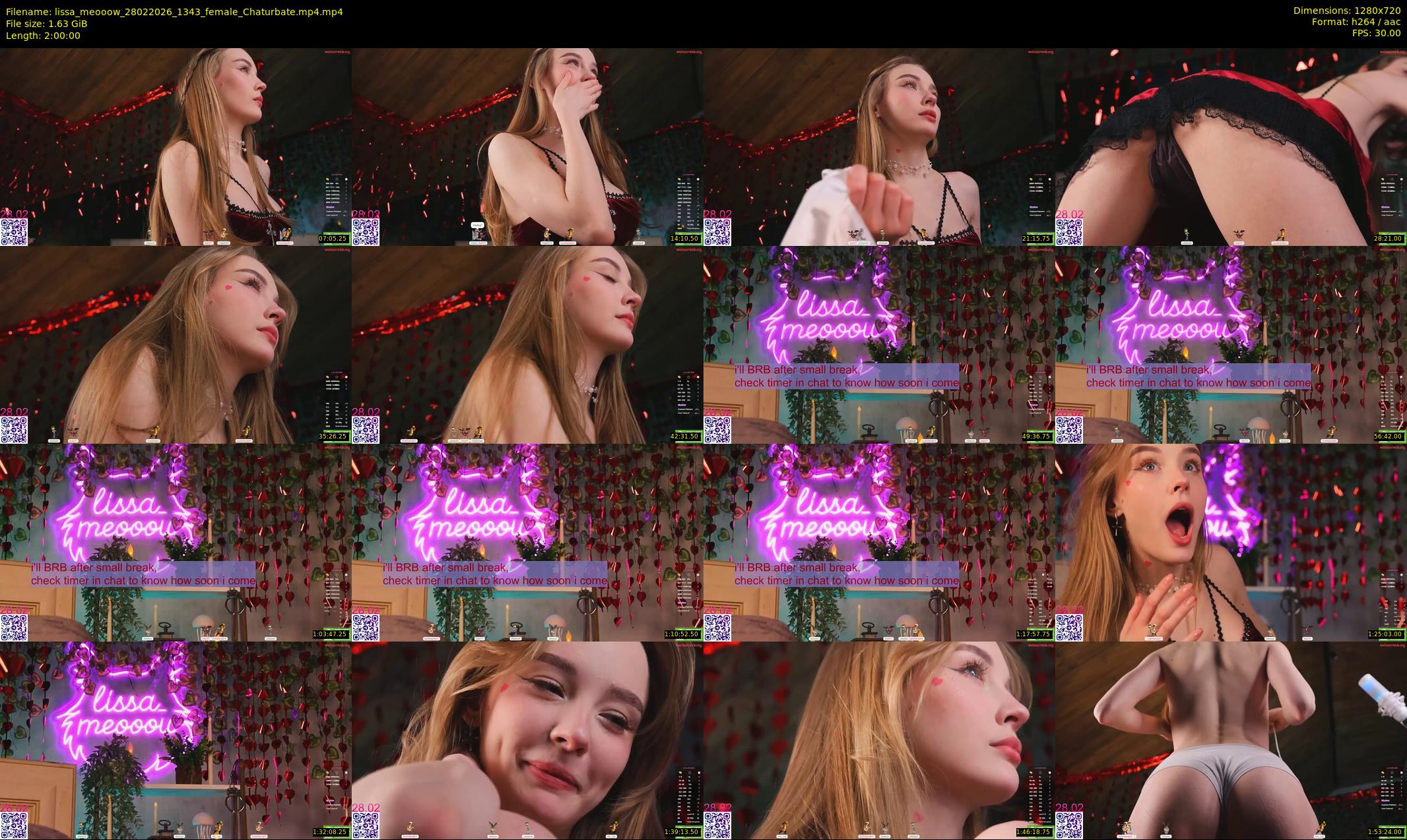 lissa_meooow — 120 minute Chaturbate female cam show recording, 720p, Feb 28, 2026