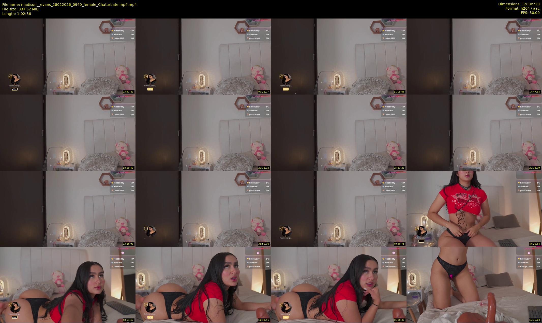 madison__evans — 63 minute Chaturbate female cam show recording, 720p, Feb 28, 2026