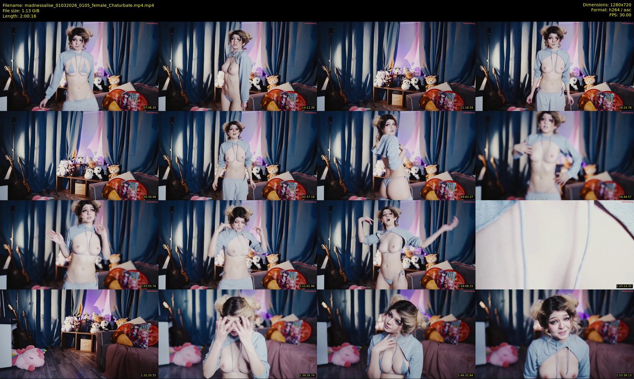 madnessalise — 121 minute Chaturbate female cam show recording, 720p, Mar 1, 2026