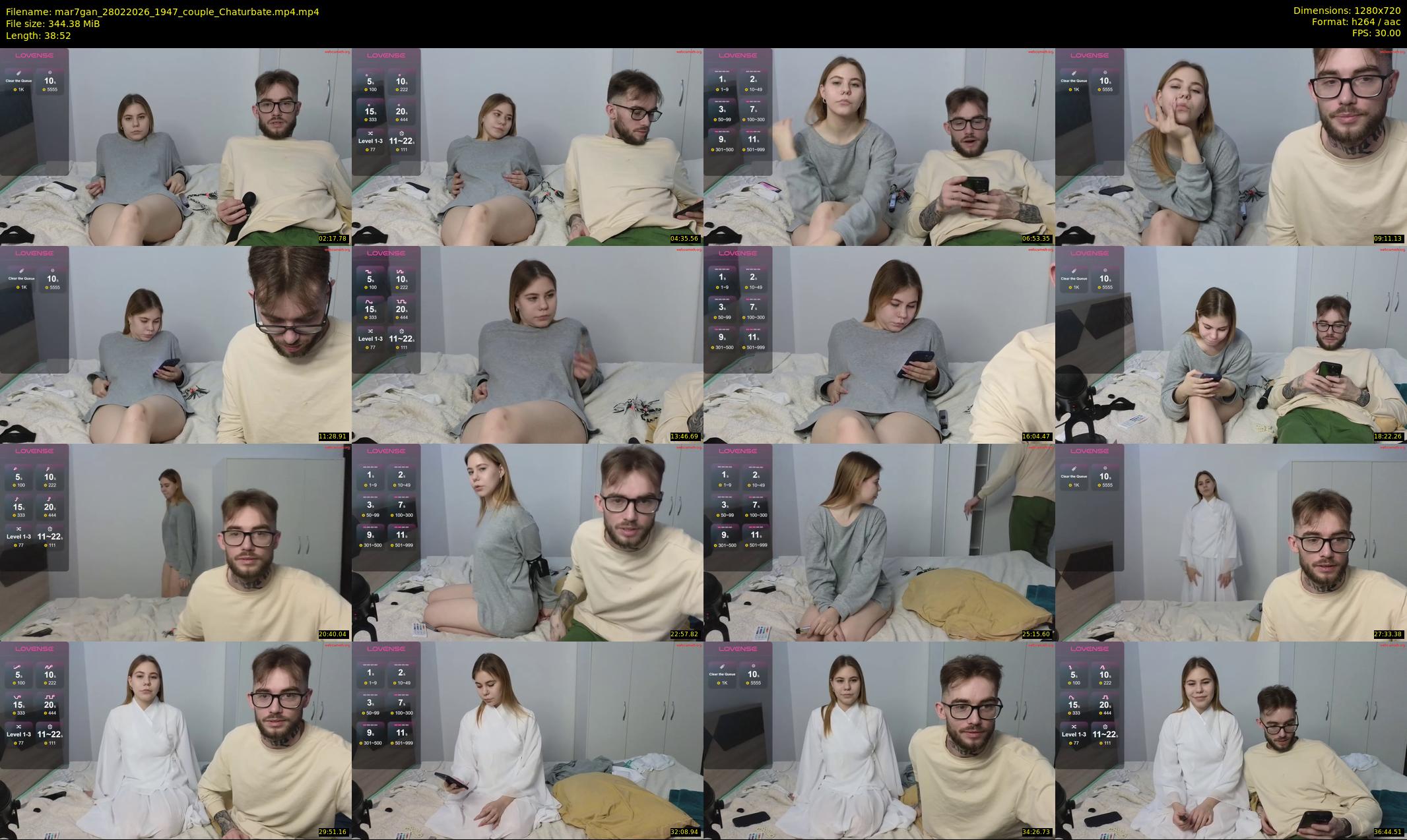 mar7gan — 39 minute Chaturbate couple cam show recording, 720p, Feb 28, 2026
