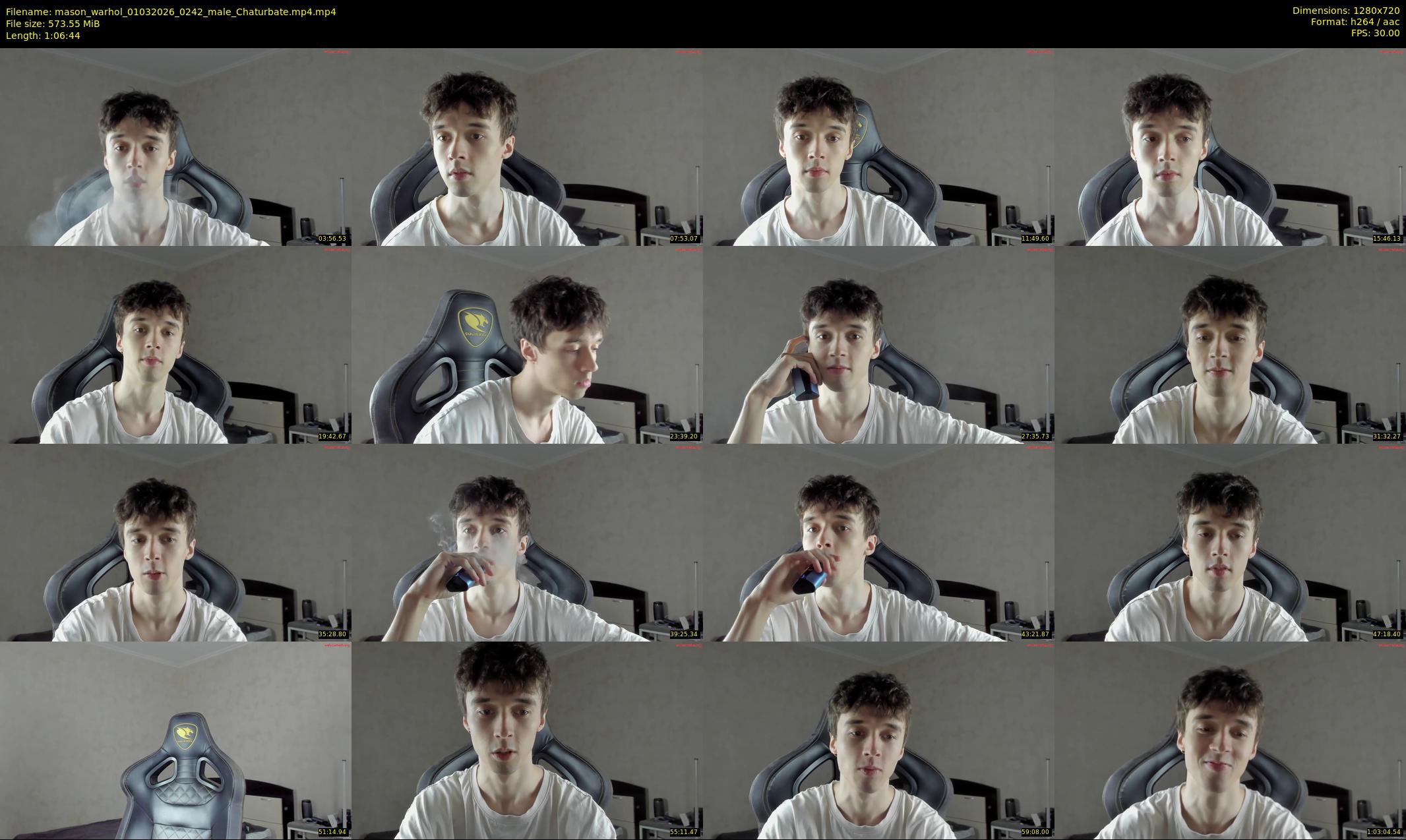 mason_warhol — 67 minute Chaturbate male cam show recording, 720p, Mar 1, 2026