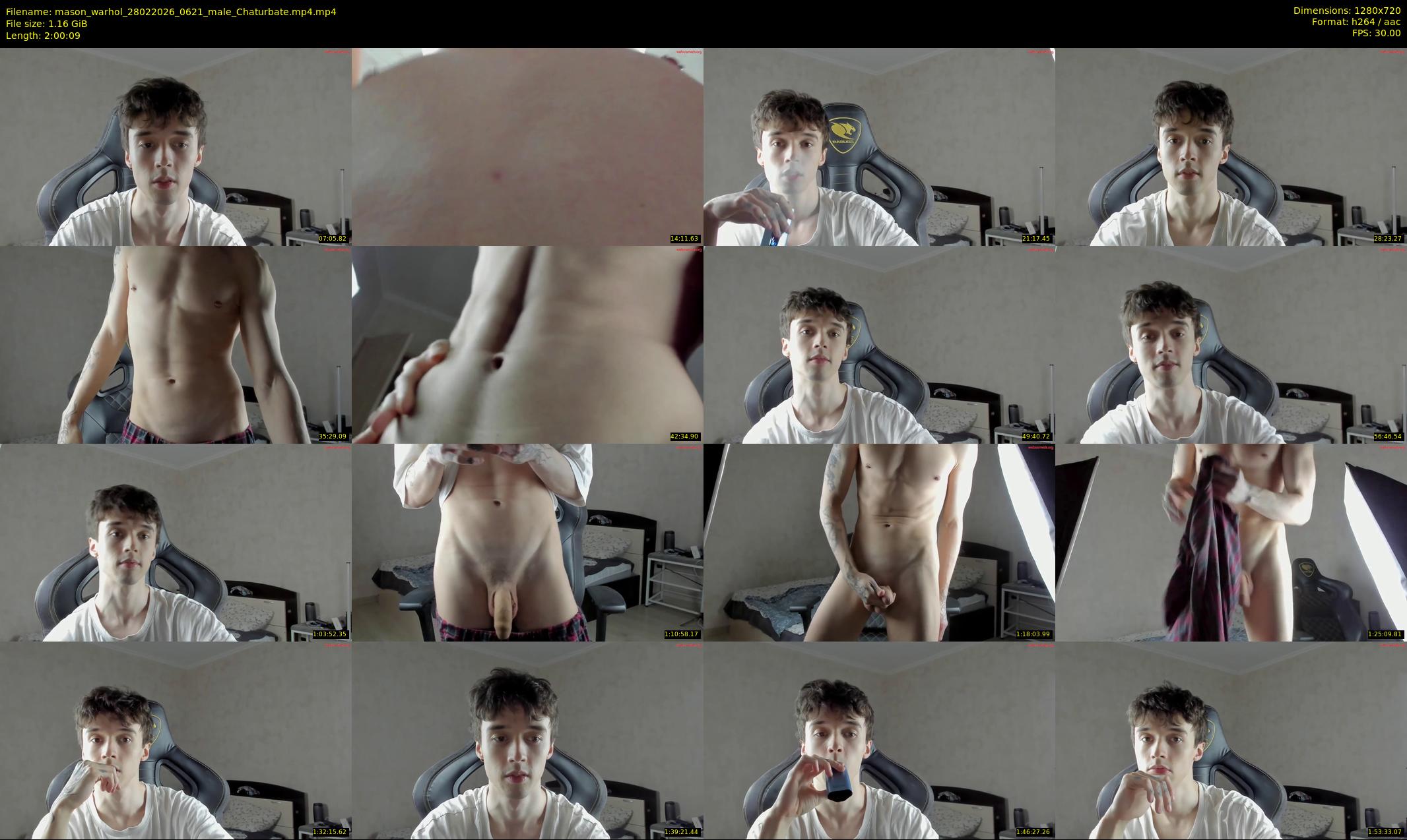 mason_warhol — 121 minute Chaturbate male cam show recording, 720p, Feb 28, 2026