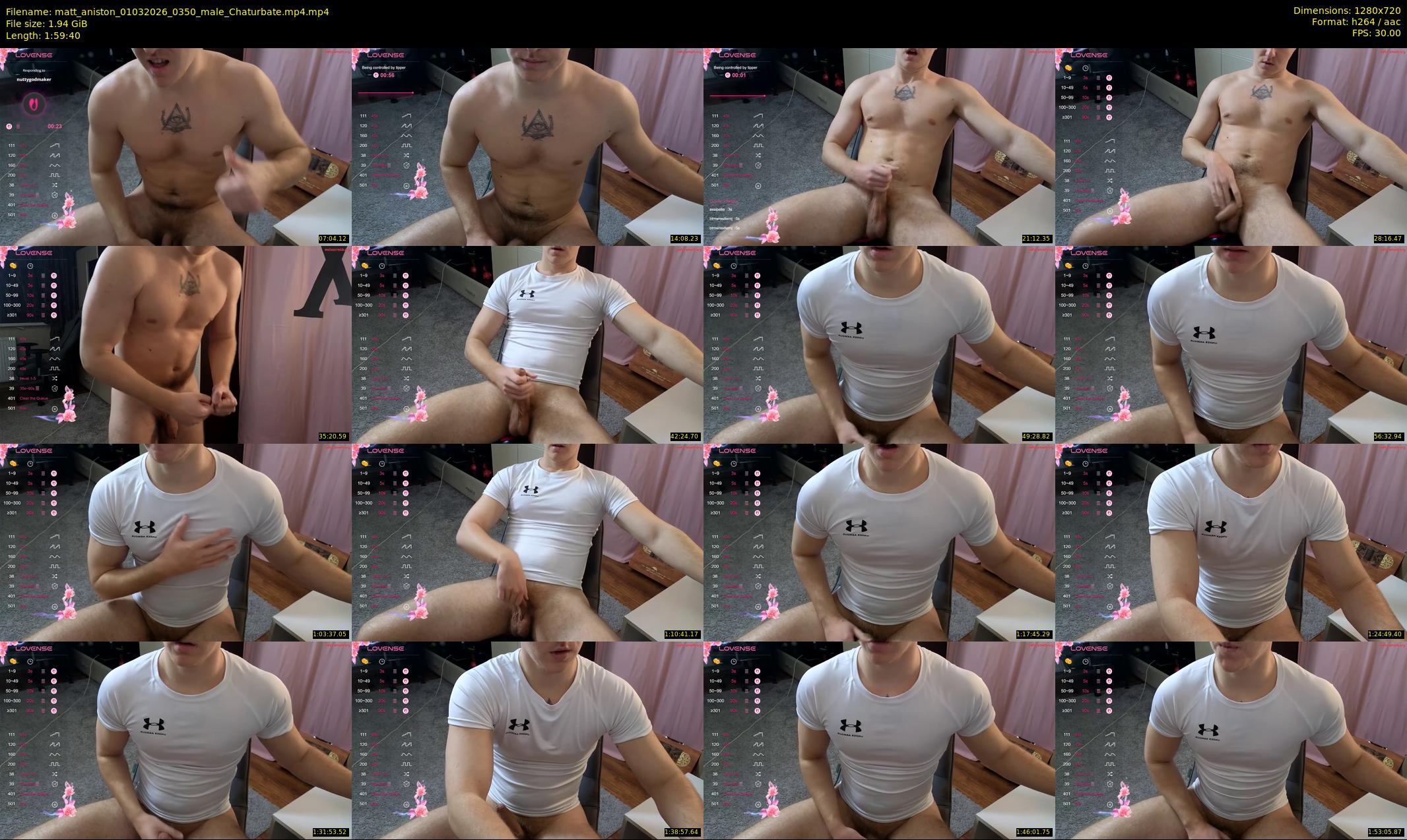 matt_aniston — 120 minute Chaturbate male cam show recording, 720p, Mar 1, 2026