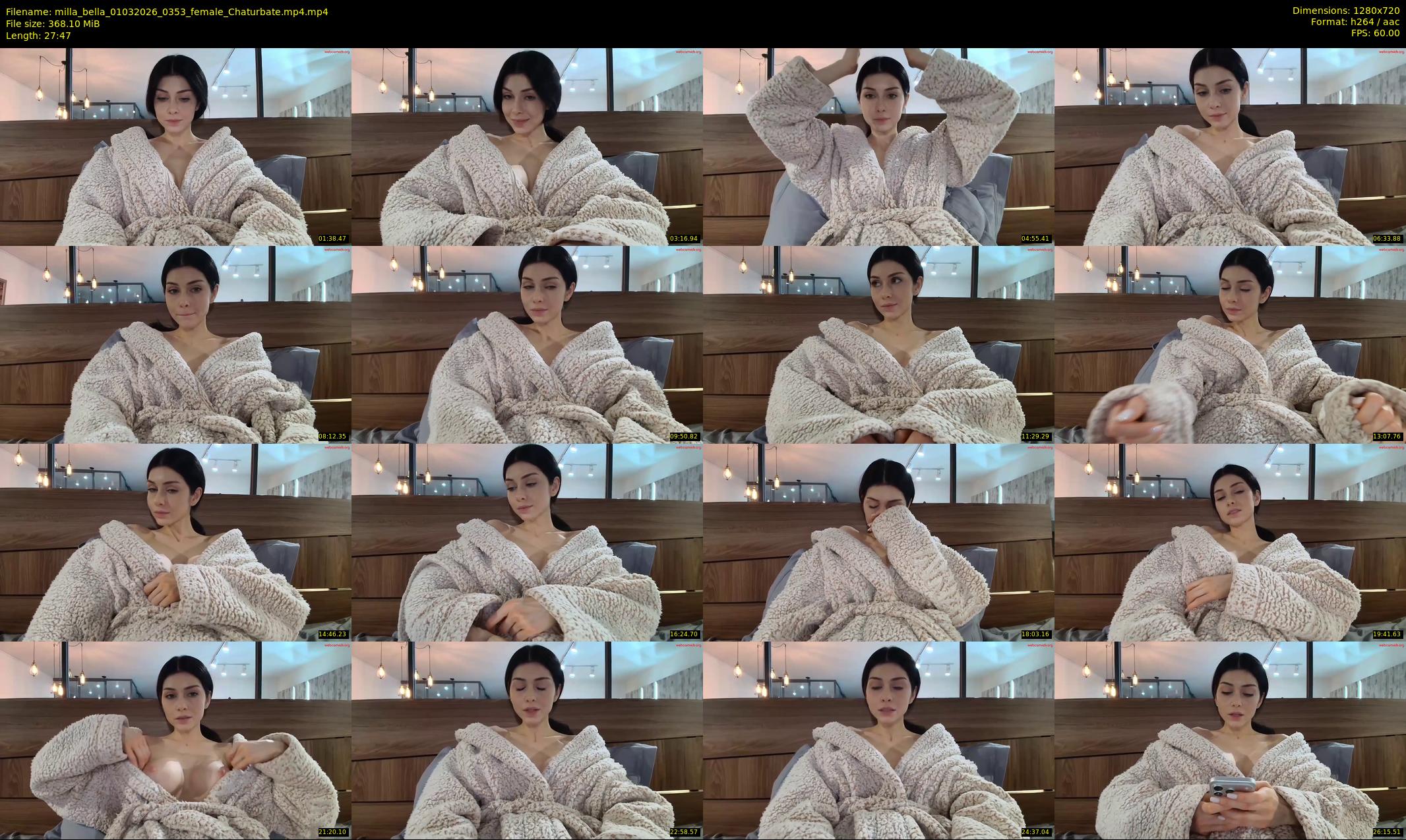 milla_bella — 28 minute Chaturbate female cam show recording, 720p, Mar 1, 2026