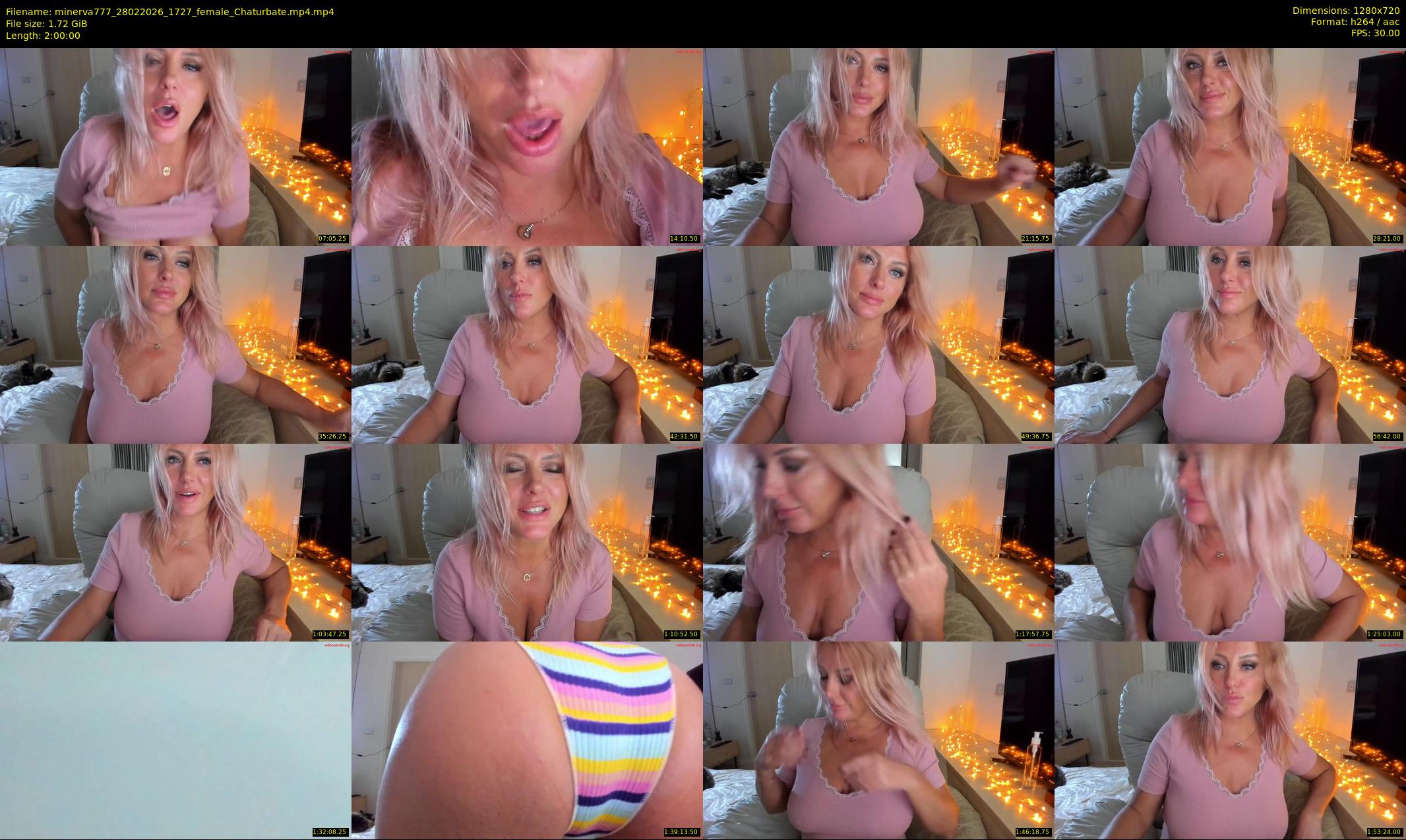 minerva777 — 120 minute Chaturbate female cam show recording, 720p, Feb 28, 2026