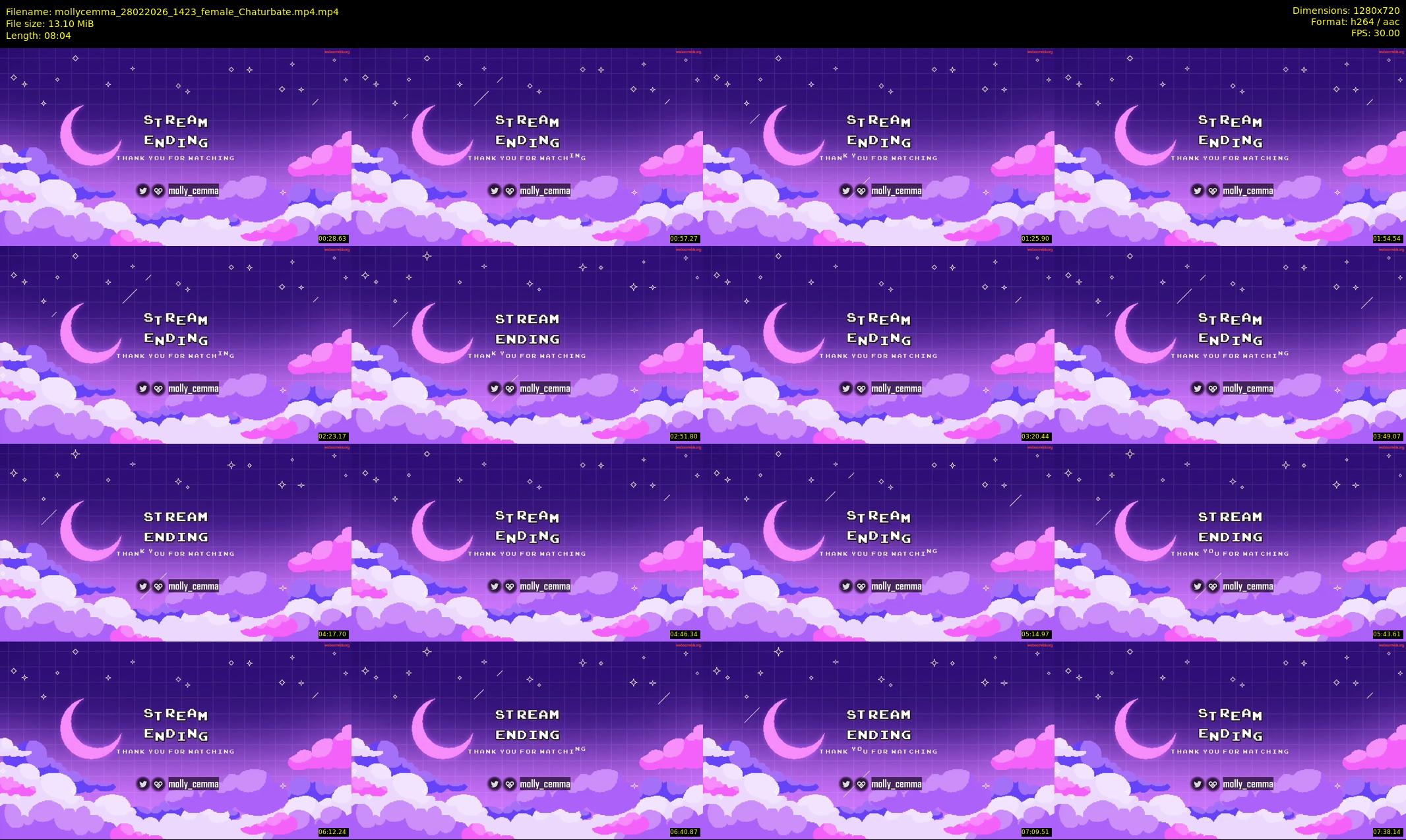 mollycemma — 9 minute Chaturbate female cam show recording, 720p, Feb 28, 2026