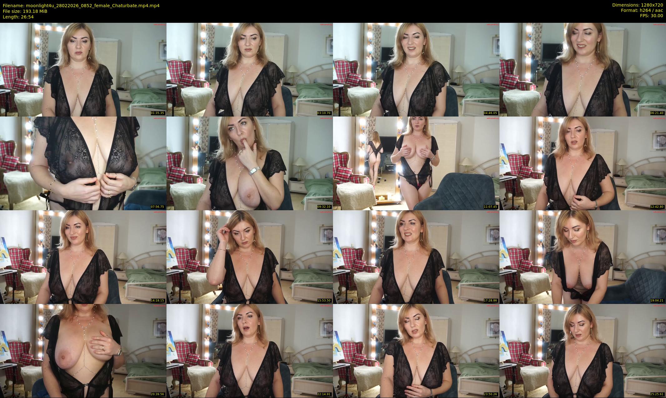 moonlight4u — 27 minute Chaturbate female cam show recording, 720p, Feb 28, 2026