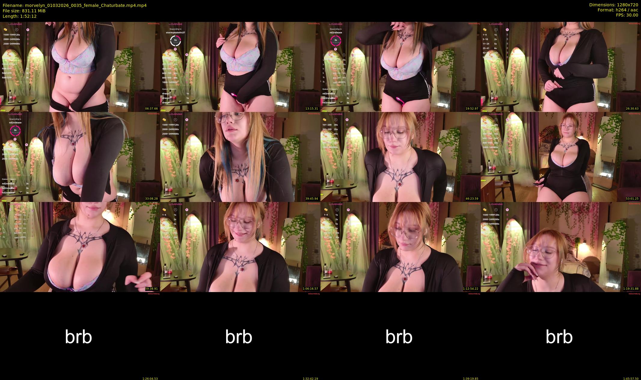 morvelyn — 113 minute Chaturbate female cam show recording, 720p, Mar 1, 2026