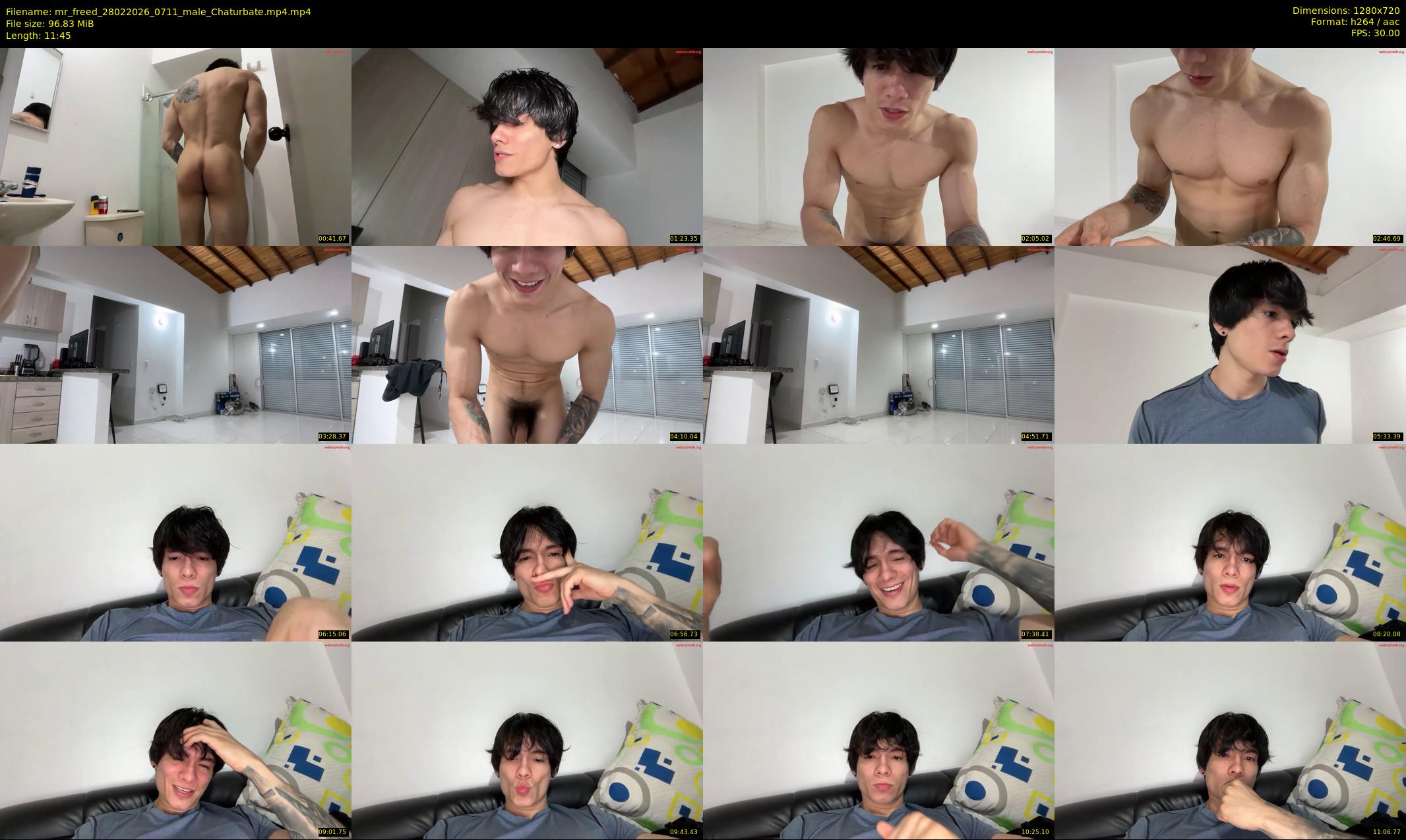 mr_freed — 12 minute Chaturbate male cam show recording, 720p, Feb 28, 2026