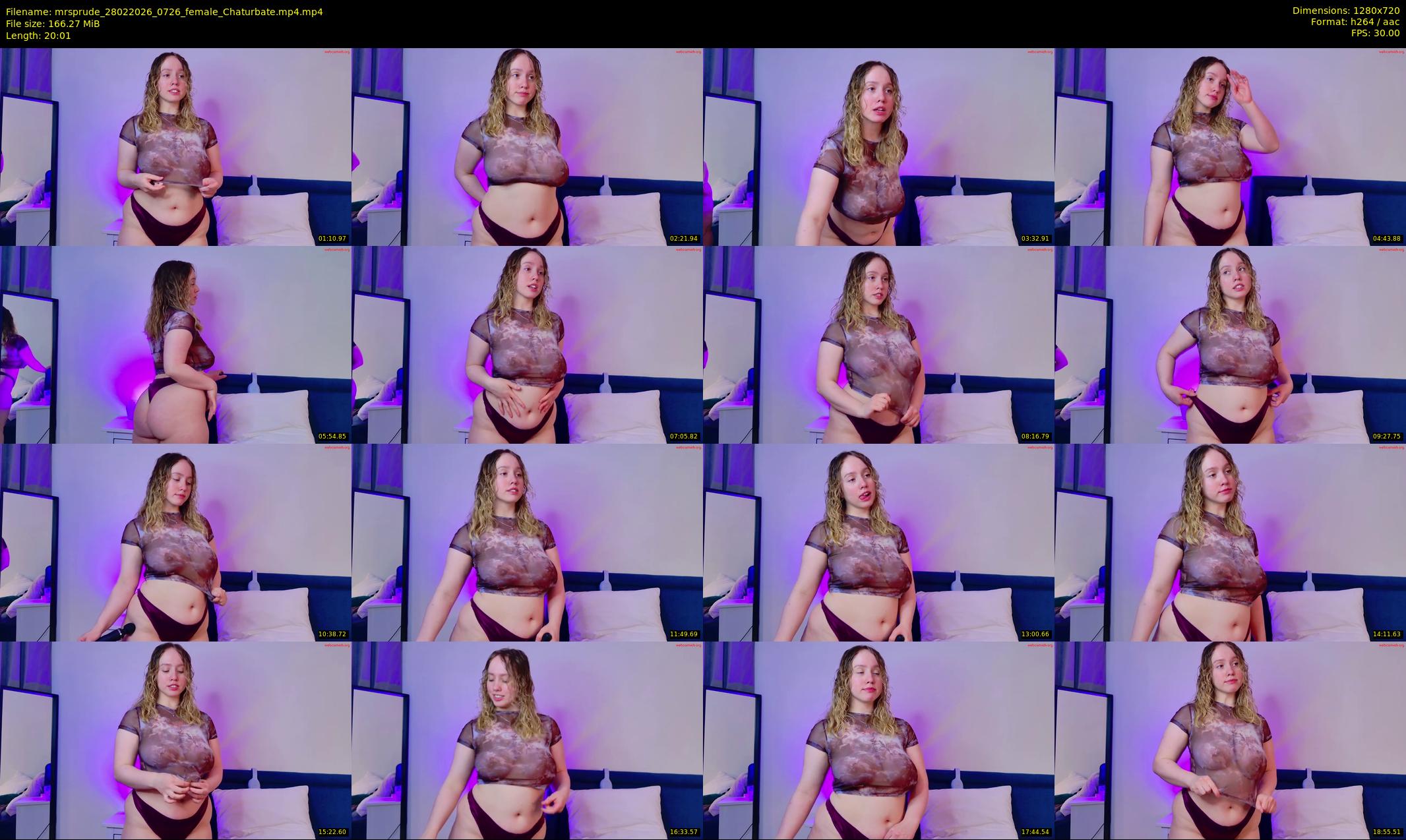 mrsprude — 21 minute Chaturbate female cam show recording, 720p, Feb 28, 2026
