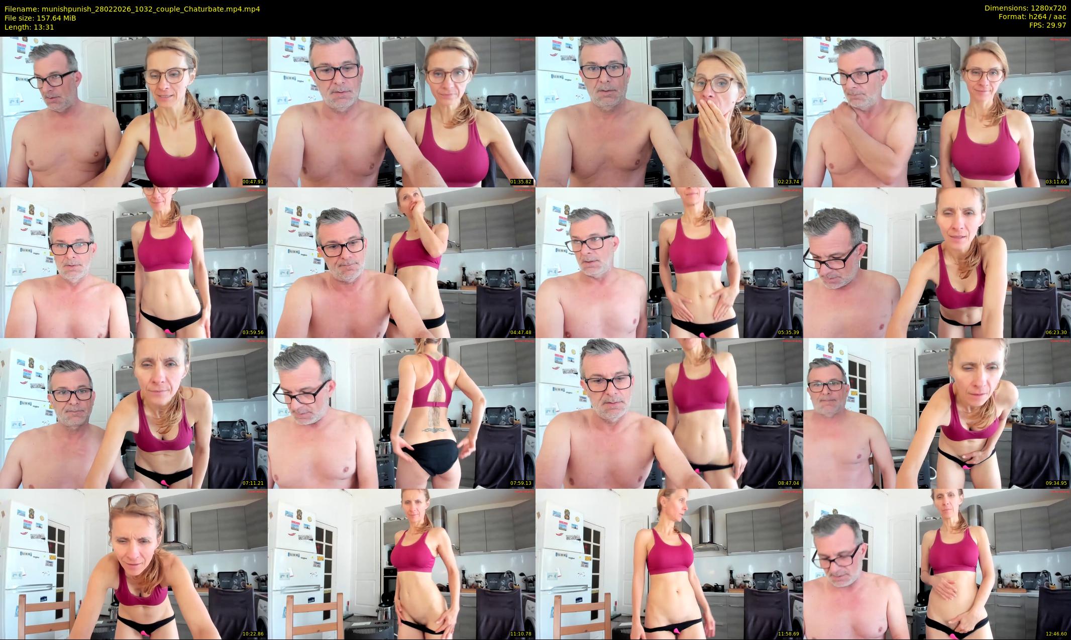 munishpunish — 14 minute Chaturbate couple cam show recording, 720p, Feb 28, 2026