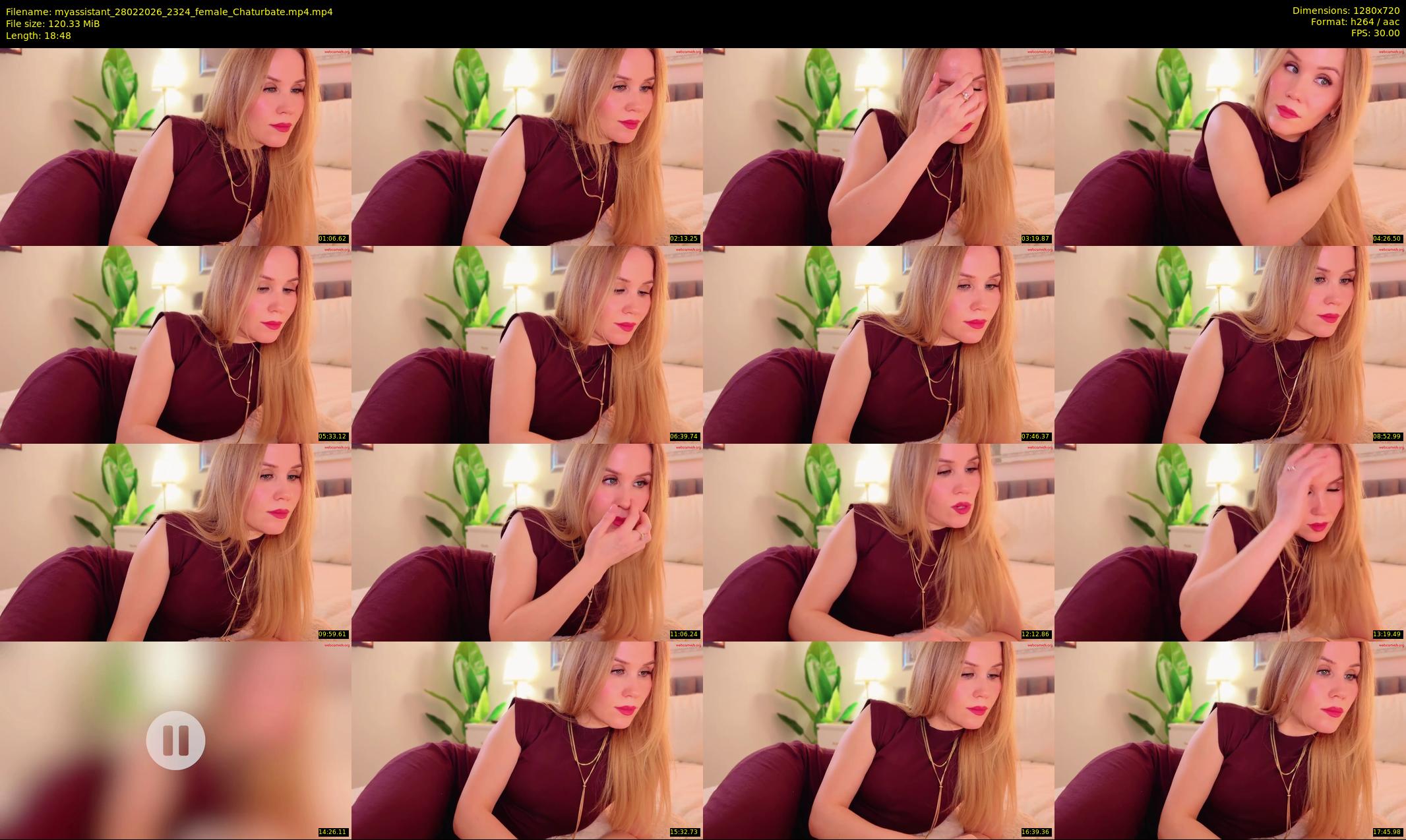 myassistant — 19 minute Chaturbate female cam show recording, 720p, Feb 28, 2026