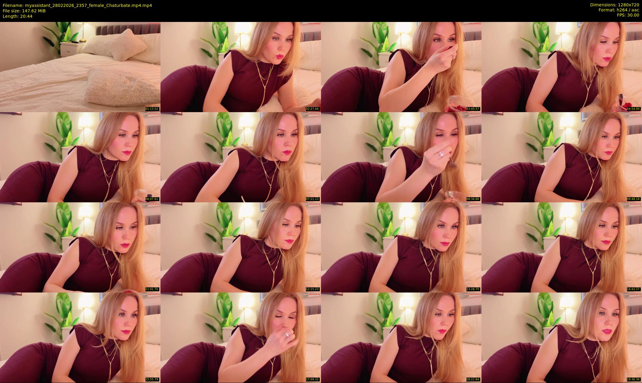 myassistant — 21 minute Chaturbate female cam show recording, 720p, Feb 28, 2026