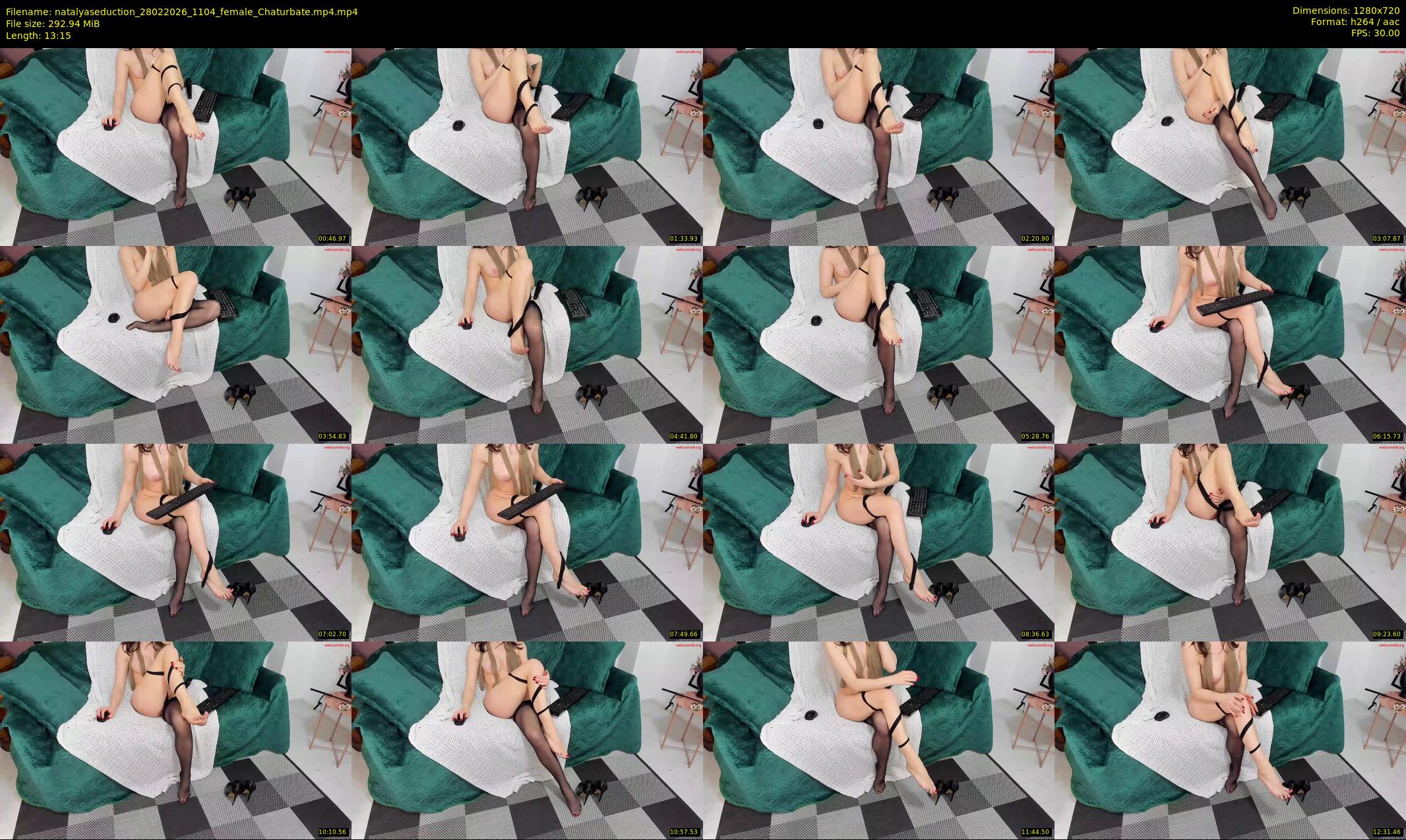 natalyaseduction — 14 minute Chaturbate female cam show recording, 720p, Feb 28, 2026