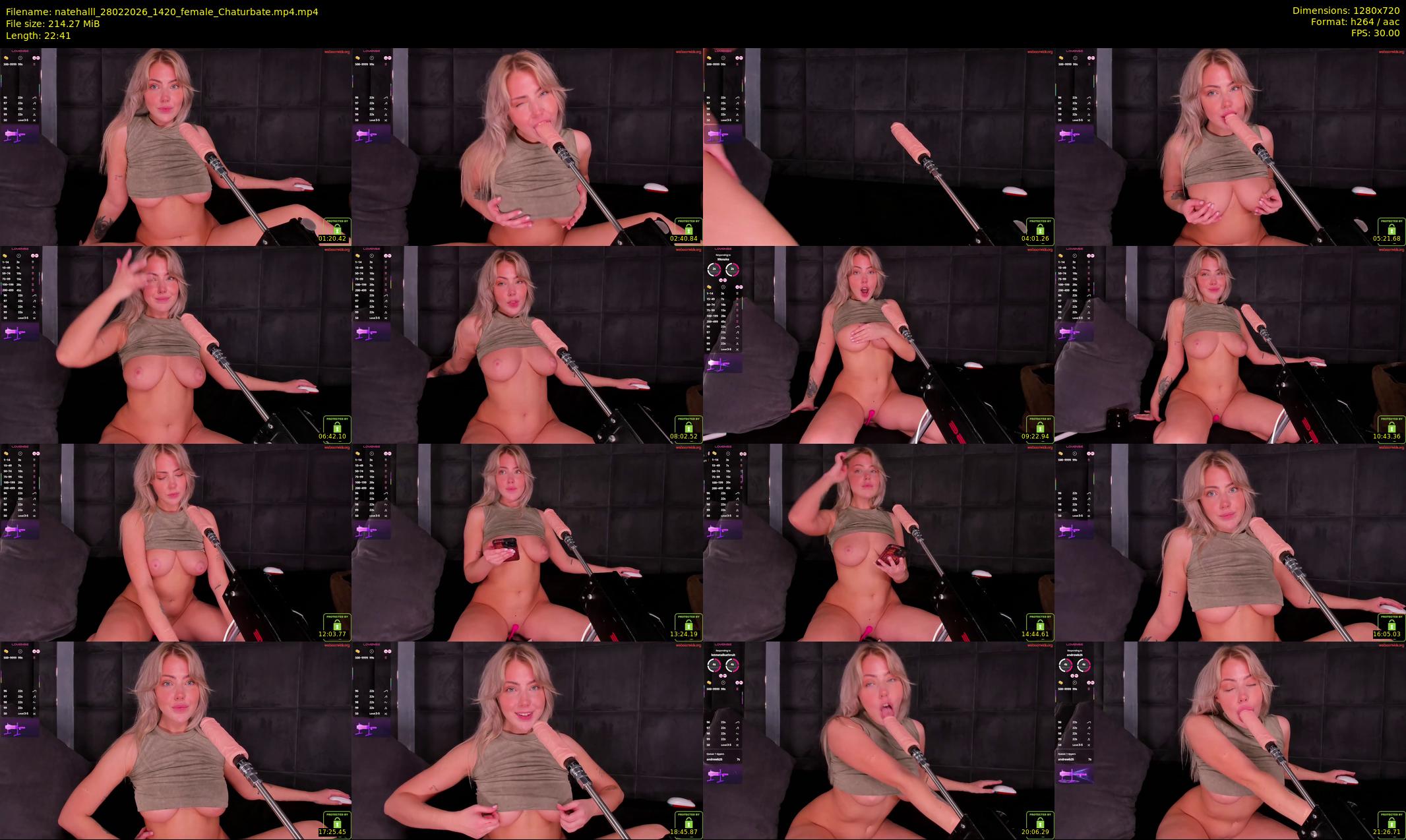natehalll — 23 minute Chaturbate female cam show recording, 720p, Feb 28, 2026